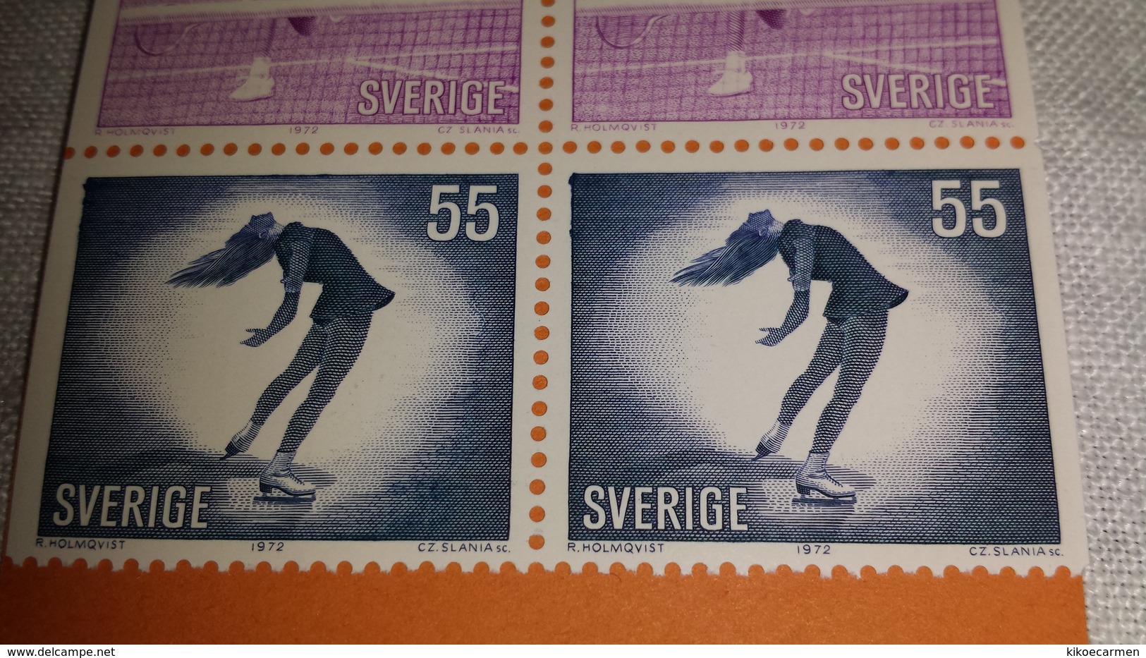 2stamps Sweden Sverige 1972 Sport Olympic Olympics Games Game Mnh ** From Mini Sheet Ms - Ungebraucht