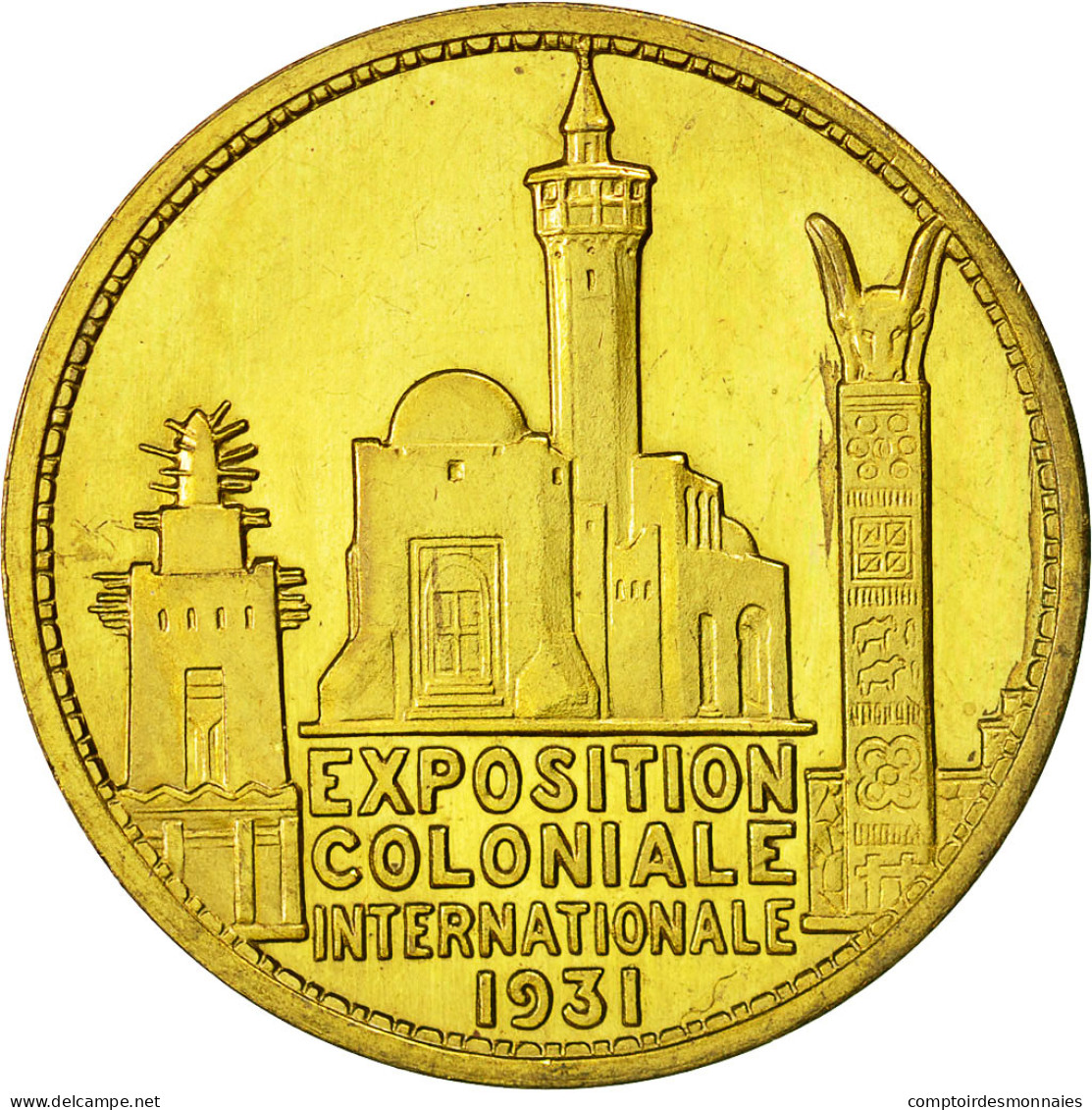 France, Medal, Exposition Coloniale, Inauguration Par G.Doumergue, 1931, SPL - Autres & Non Classés