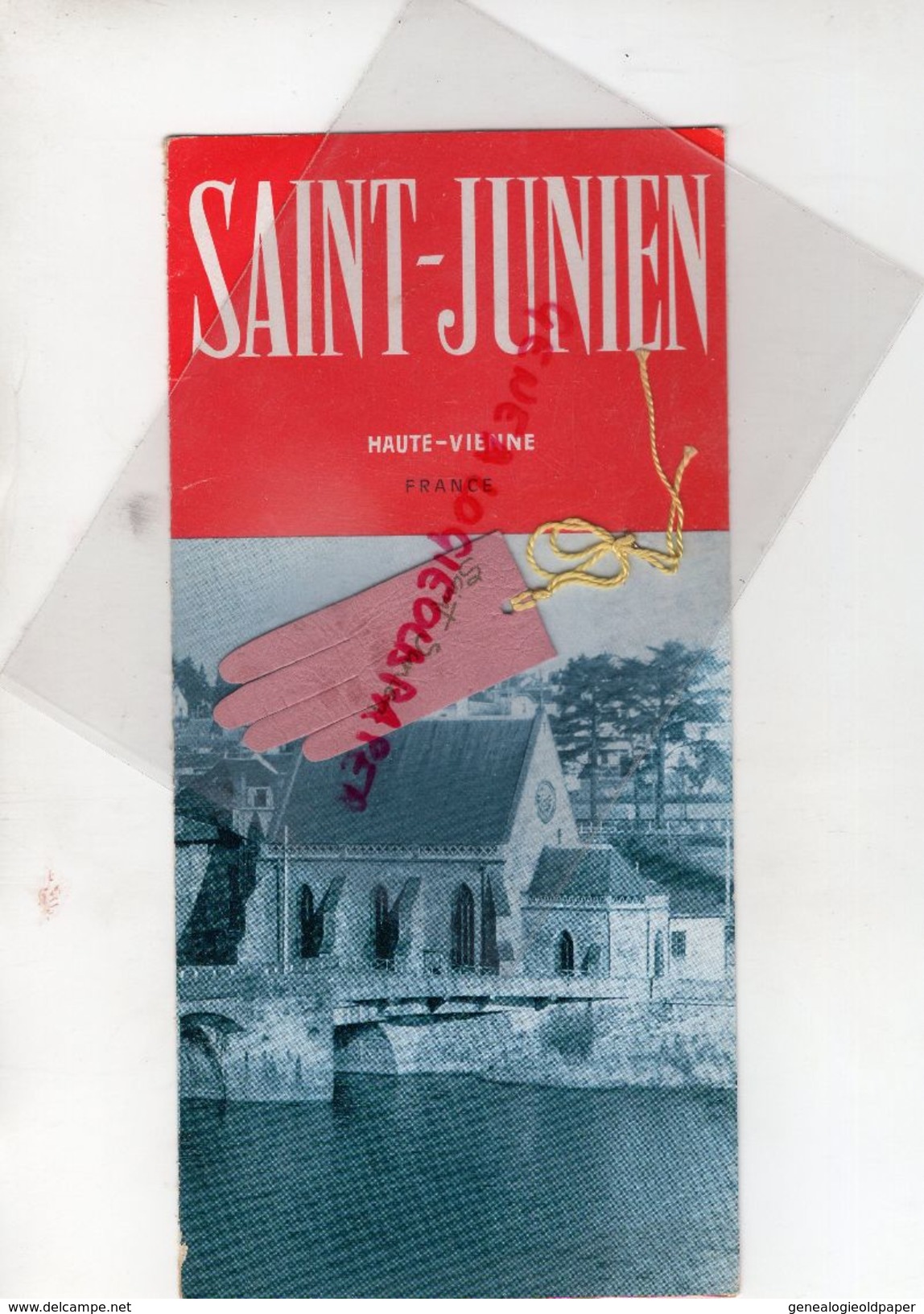 87-SAINT JUNIEN-SAINT MARTIN JUSSAC-DEPLIANT TOURISTIQUE CITE DU GANT DE PEAU-BARRAGE PHOTOS H. LETIENNE- PICAUD-ARTAUD - Dépliants Touristiques