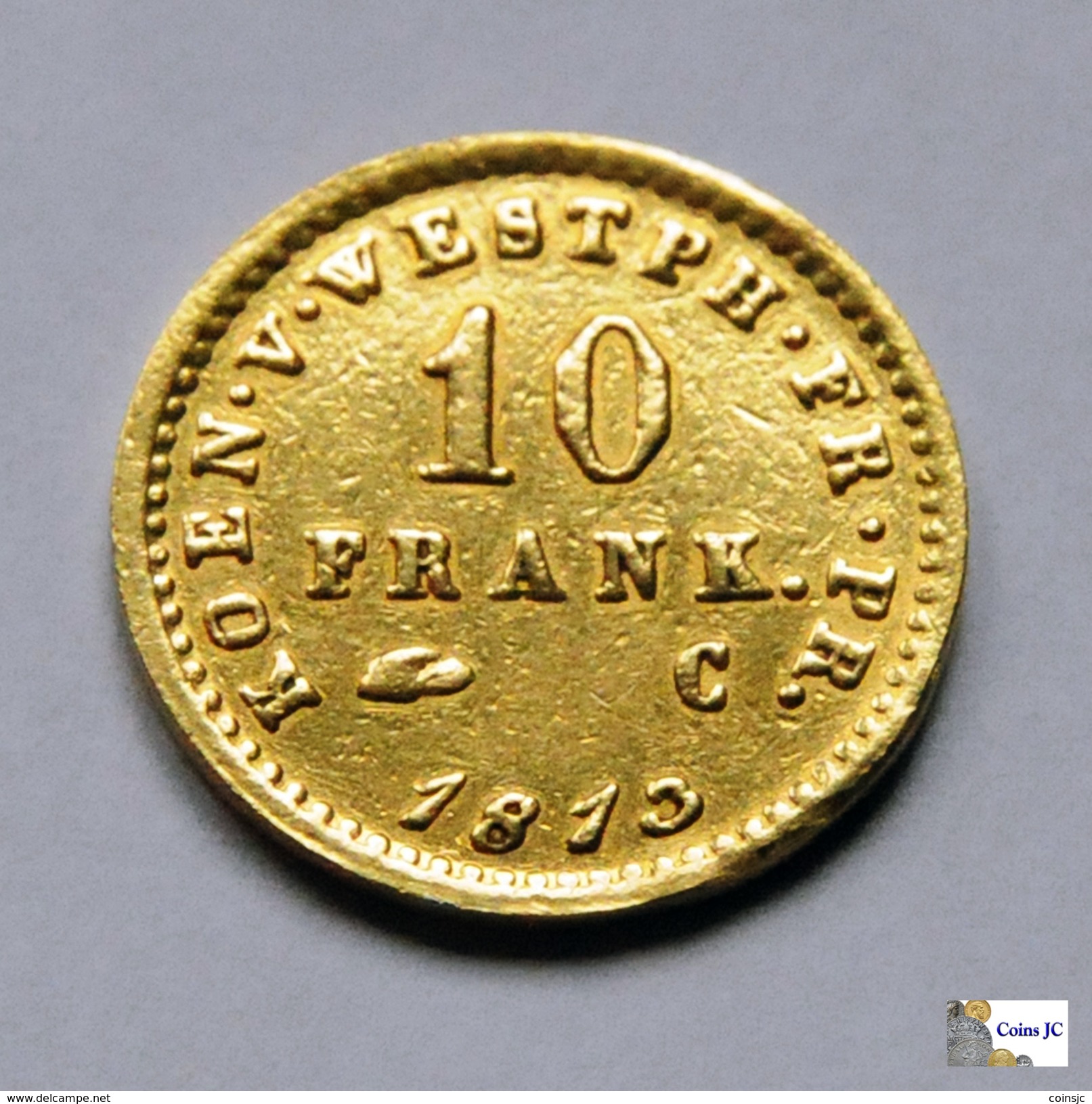 German States - Westphalia - 10 Franken - 1813 C - Gold Coins