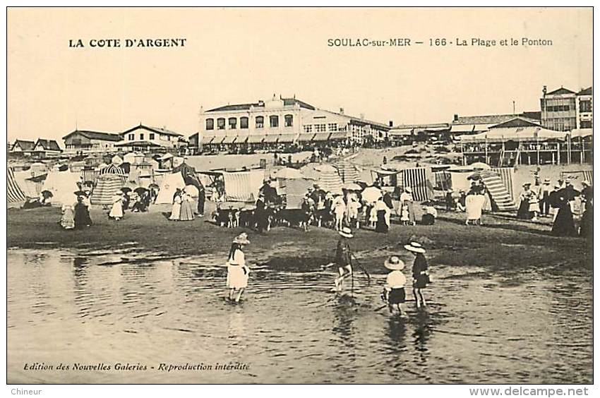 SOULAC SUR MER LA PLAGE ET LE PONTON - Soulac-sur-Mer