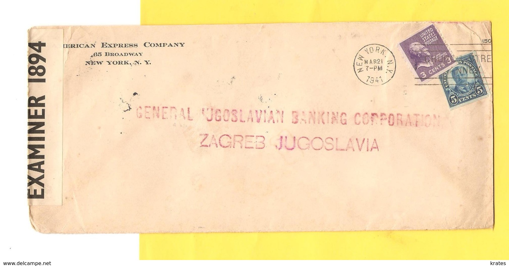 Old Letter - USA, American Express - Other & Unclassified