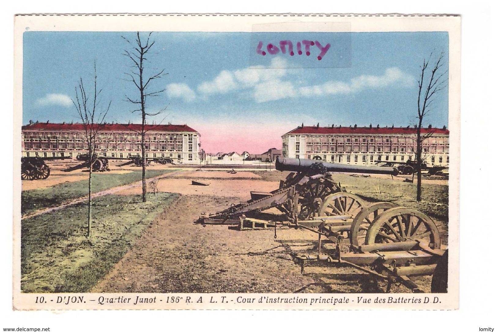 21 Dijon Quartier Junot 186e RALT Artillerie Cour D' Instruction Principale Les Batteries - Dijon