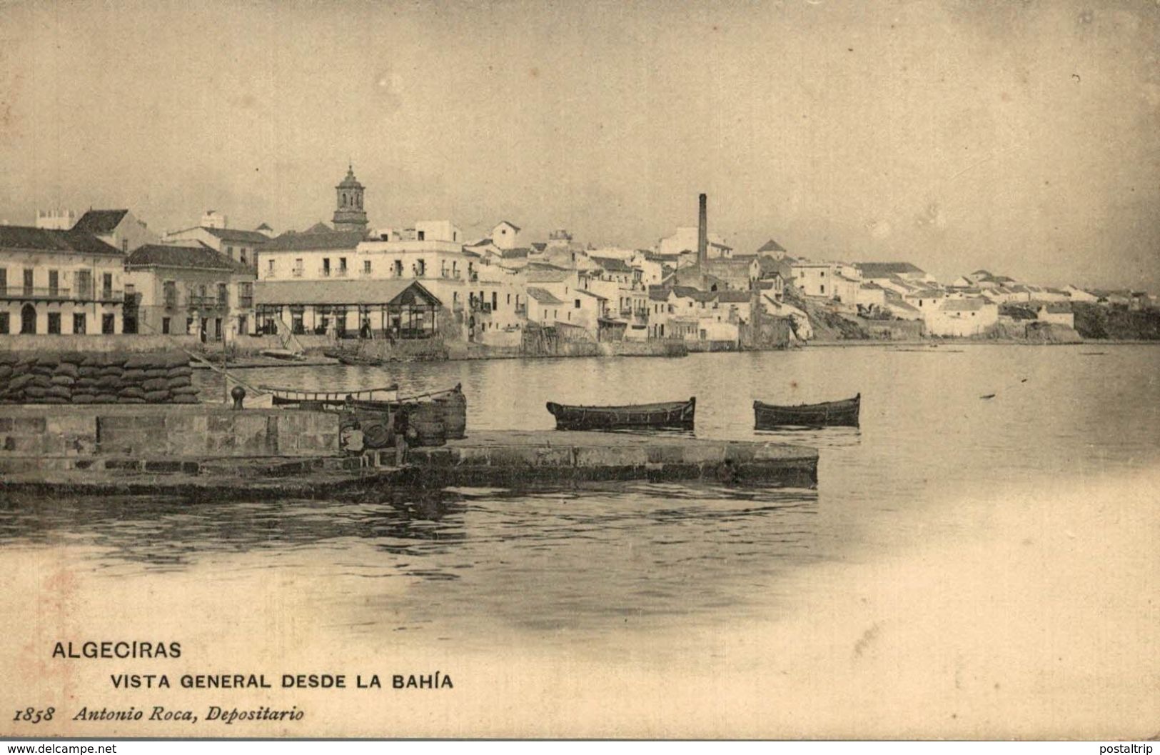 ALGECIRAS VISTA GENERAL DESDE LA BAHÍA - Cádiz