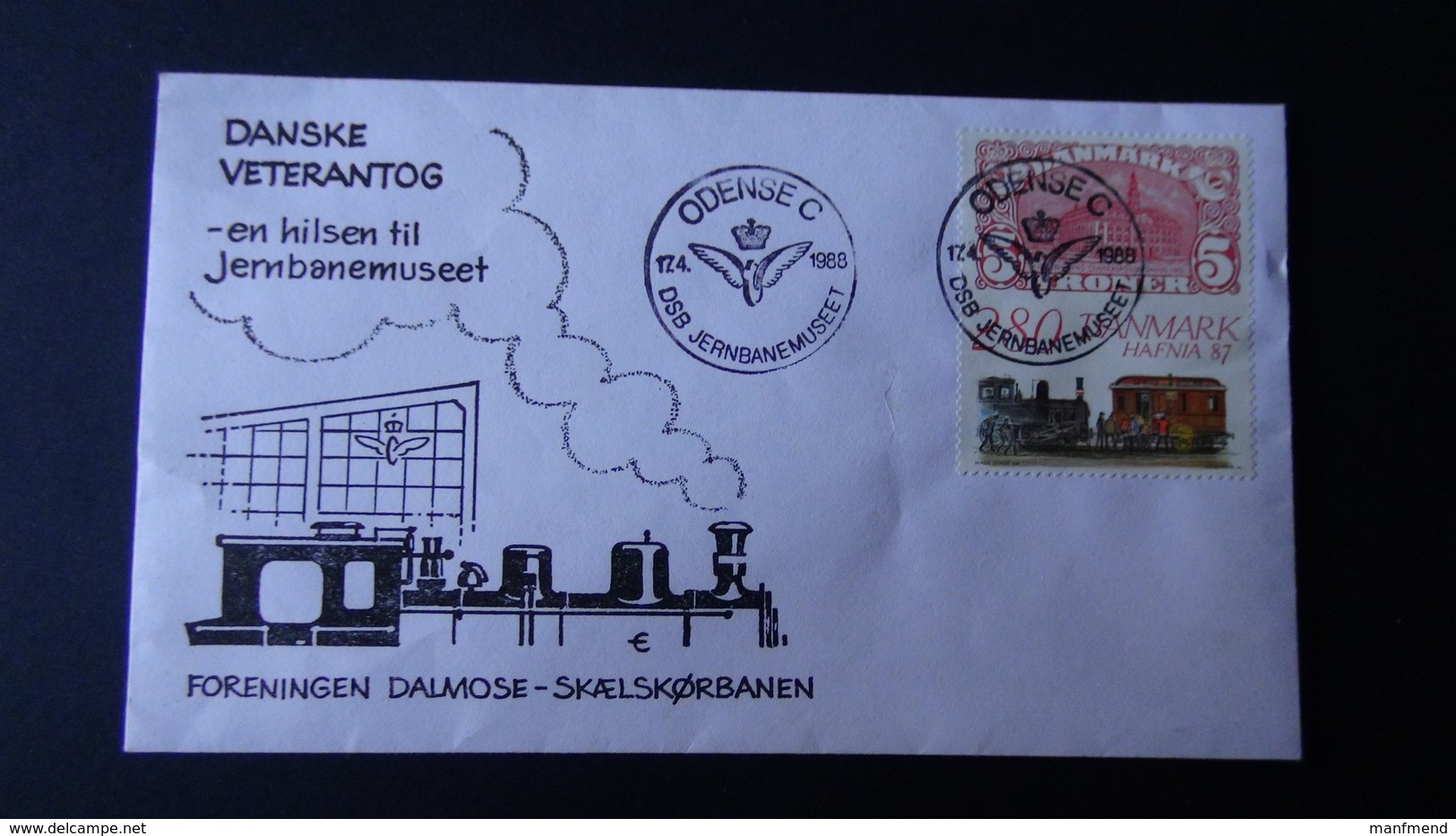 Denmark - 1987 - Mi:DK 900, Sn:DK 843, Yt:DK 903 - Special Envelope - Look Scan - Briefe U. Dokumente