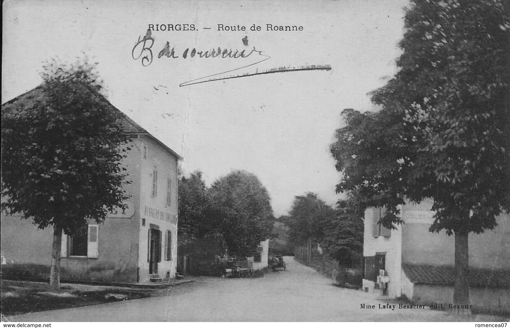 RIORGES (Loire) - ROUTE De ROANNE - Correspondance - Voir Description - Riorges
