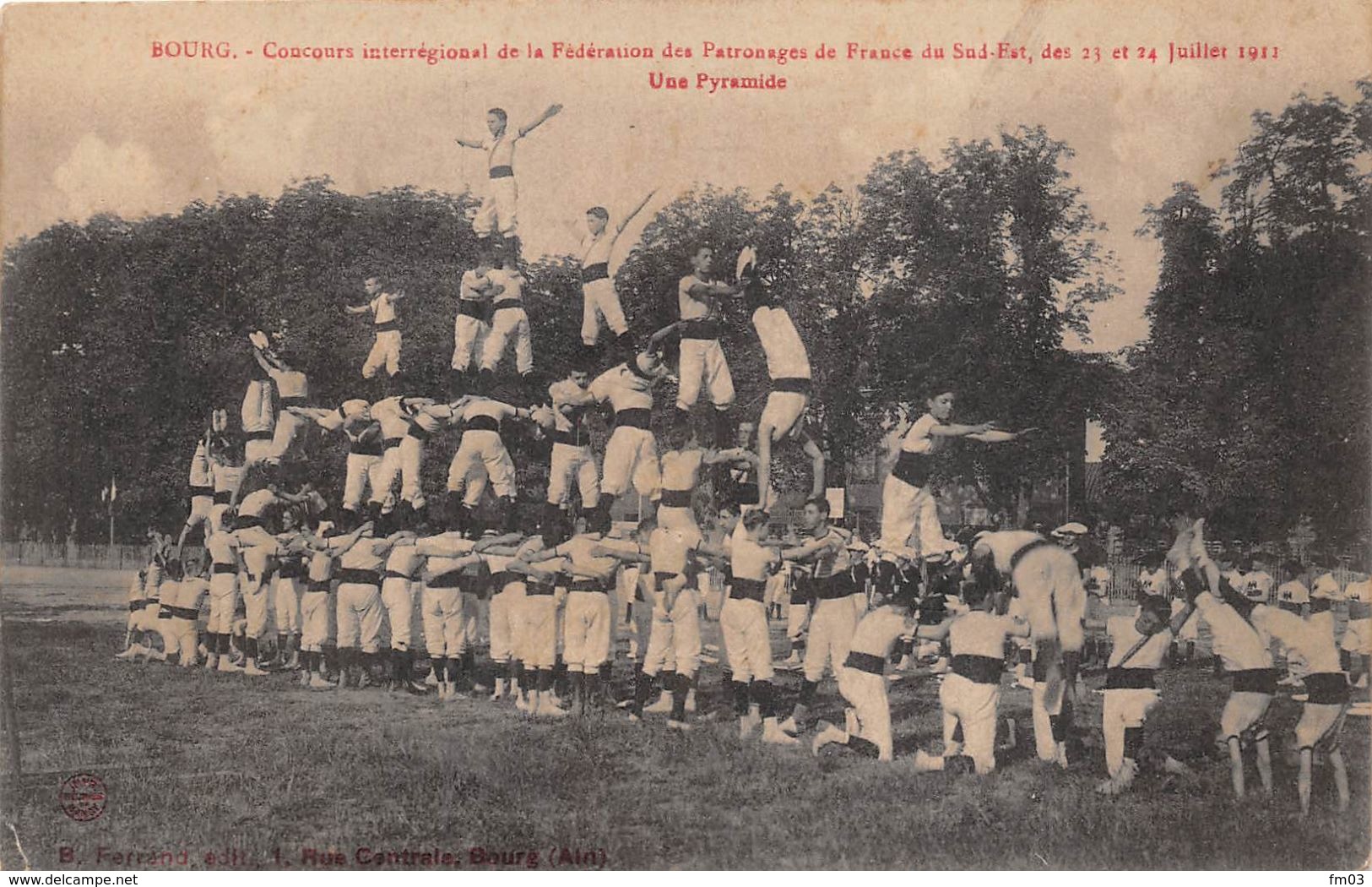 Bourg En Bresse Concours Gymnastique 1911 - Autres & Non Classés