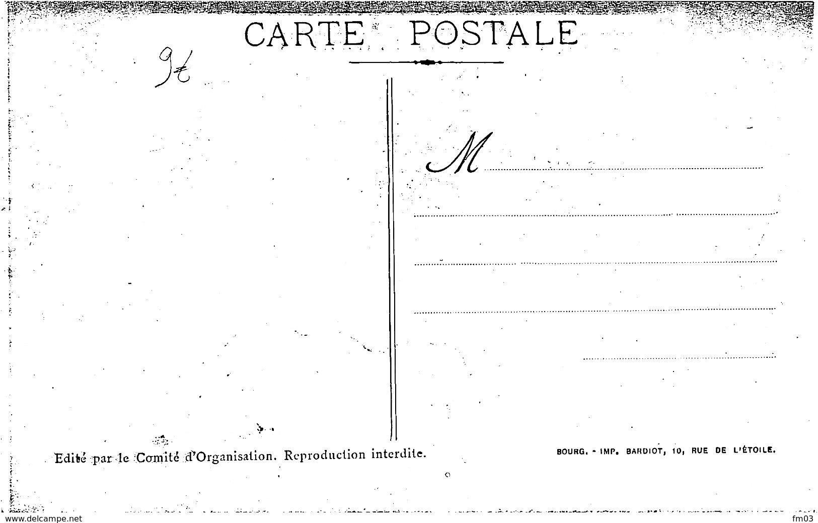 Bourg En Bresse Aviation Meeting 1911 Vidart Kimmerling Berlot Mouthier - Autres & Non Classés