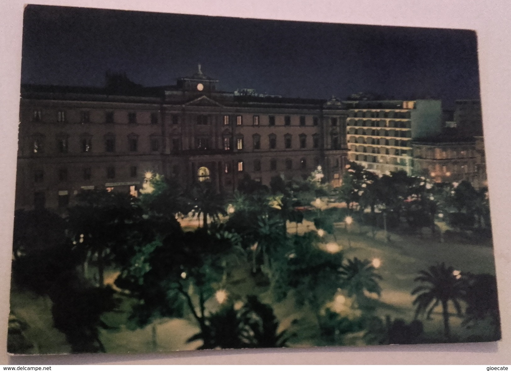 TARANTO – NOTTURNO PIAZZA GARIBALDI – VIAGG. 1965 – (2170) - Taranto