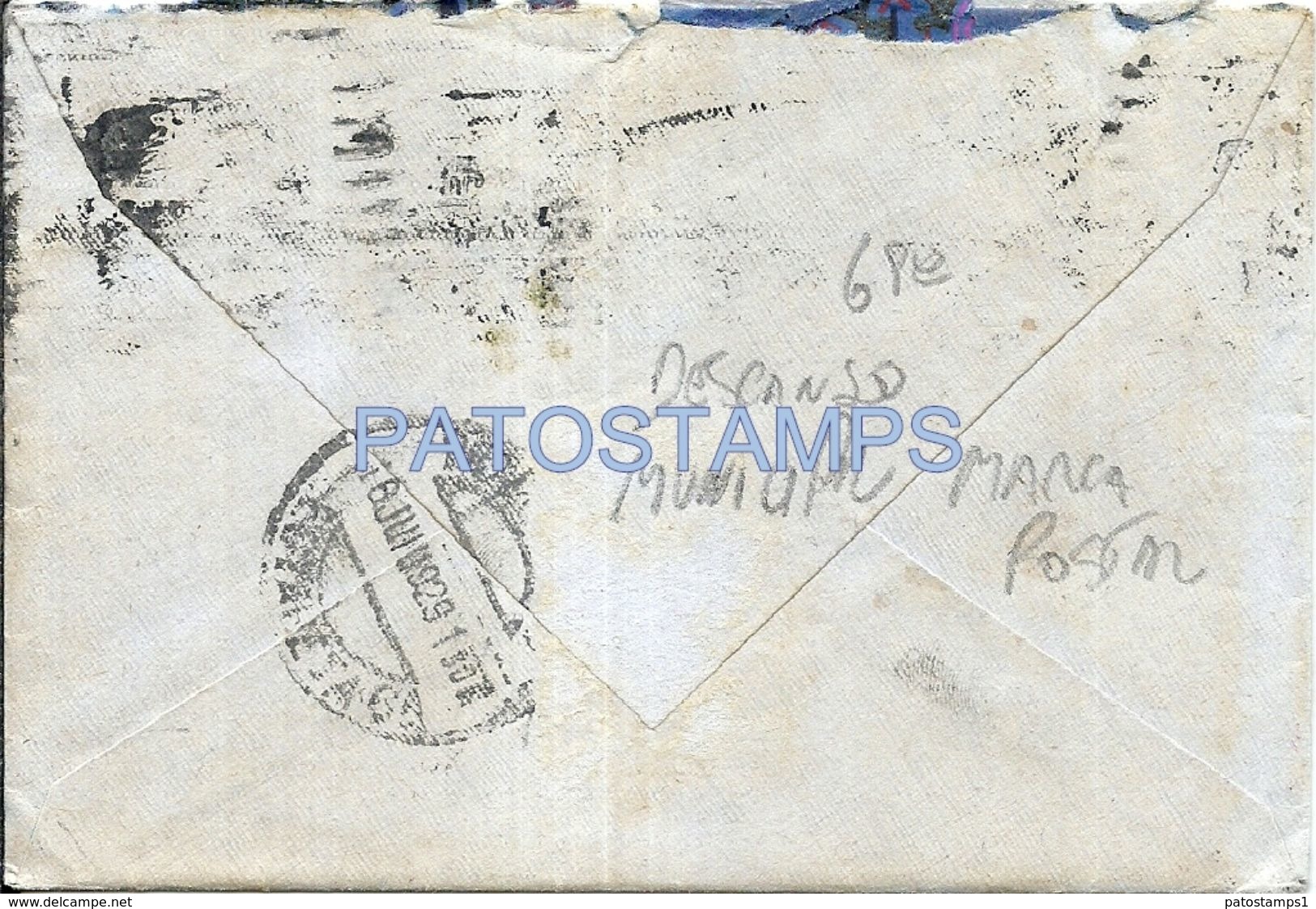 84059 SPAIN ESPAÑA COVER DESCANSO MUNICIPAL YEAR 1929 MARCA POSTAL NO POSTCARD - Otros & Sin Clasificación