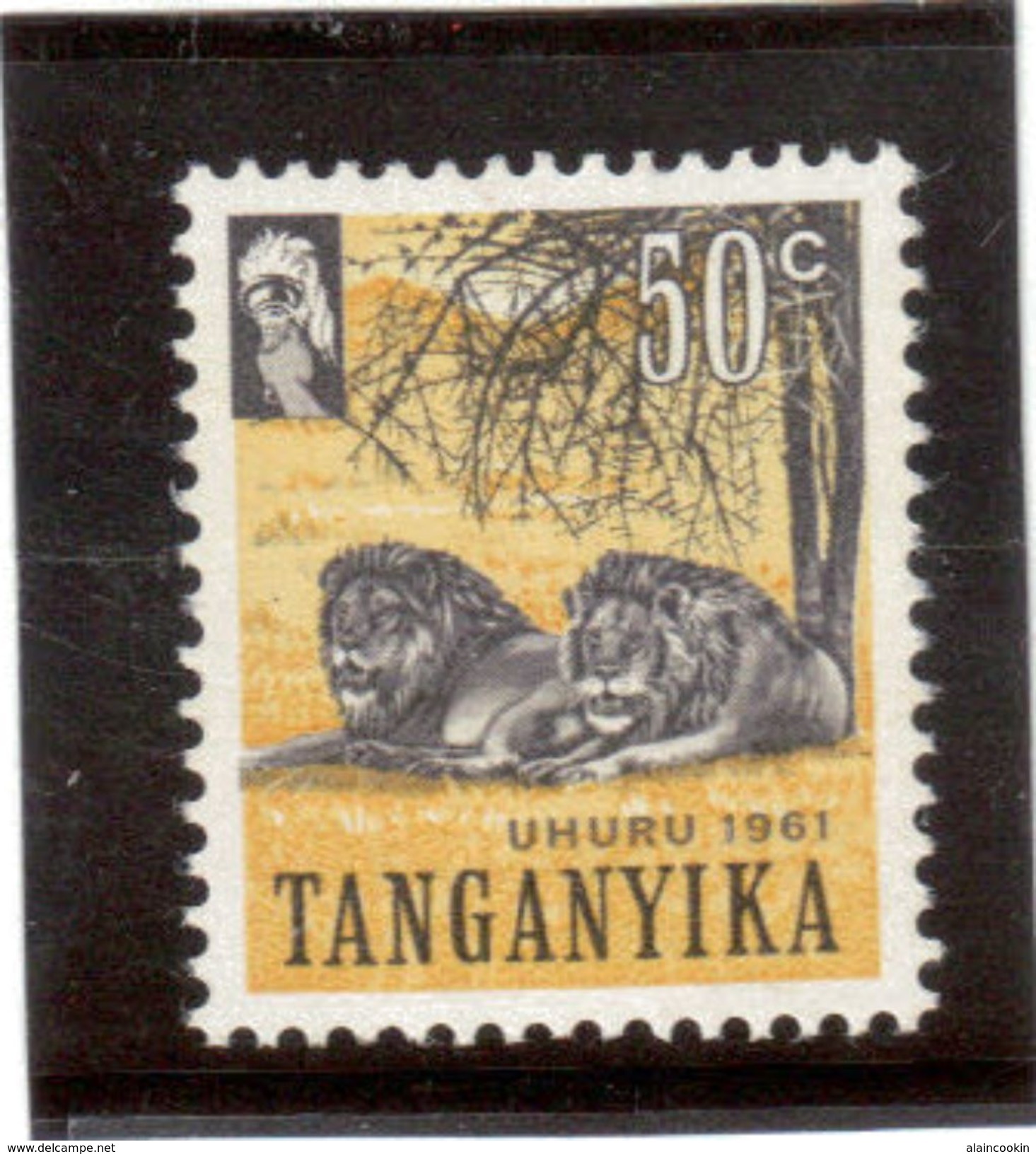 CP87 - TANGANYIKA  45** De 1961. Lion. - Autres - Afrique