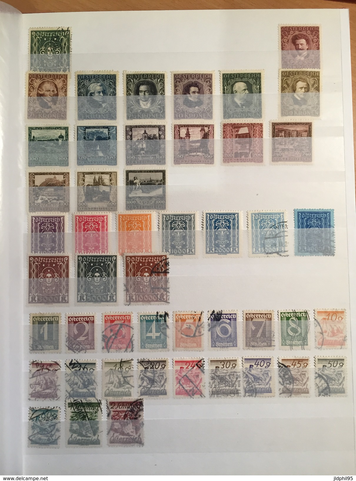 LOTS  - Autriche  _  Belgique -  + De 700 Timbres, Neuf Ou Oblitérés - Collections (with Albums)