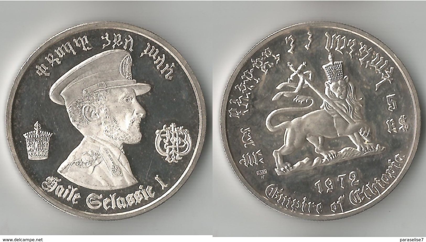 5 DOLLARS   1972  ARGENT SUPERBE ! - Aethiopien