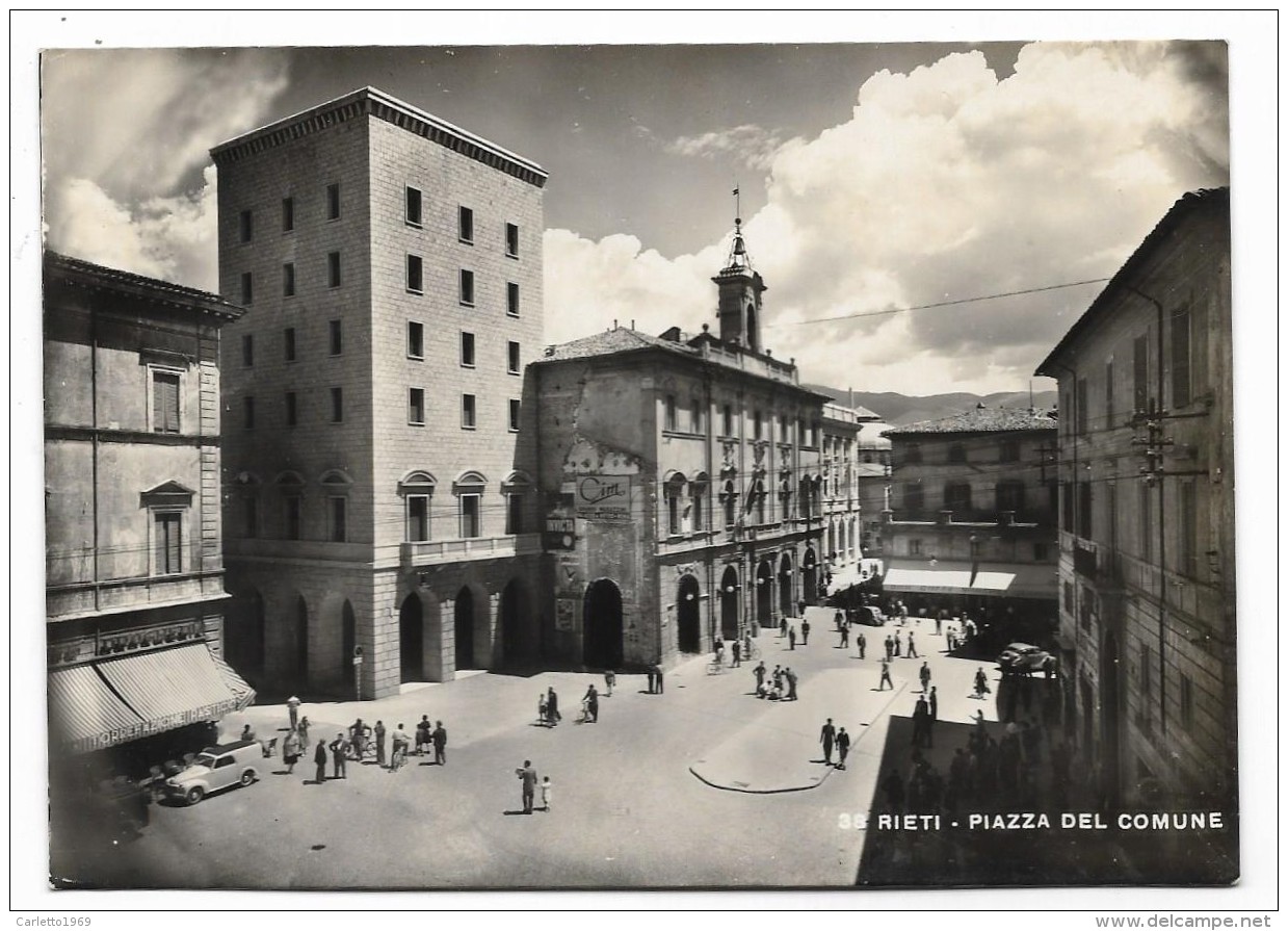 RIETI - PIAZZA DEL COMUNE VIAGGIATA FG - Rieti