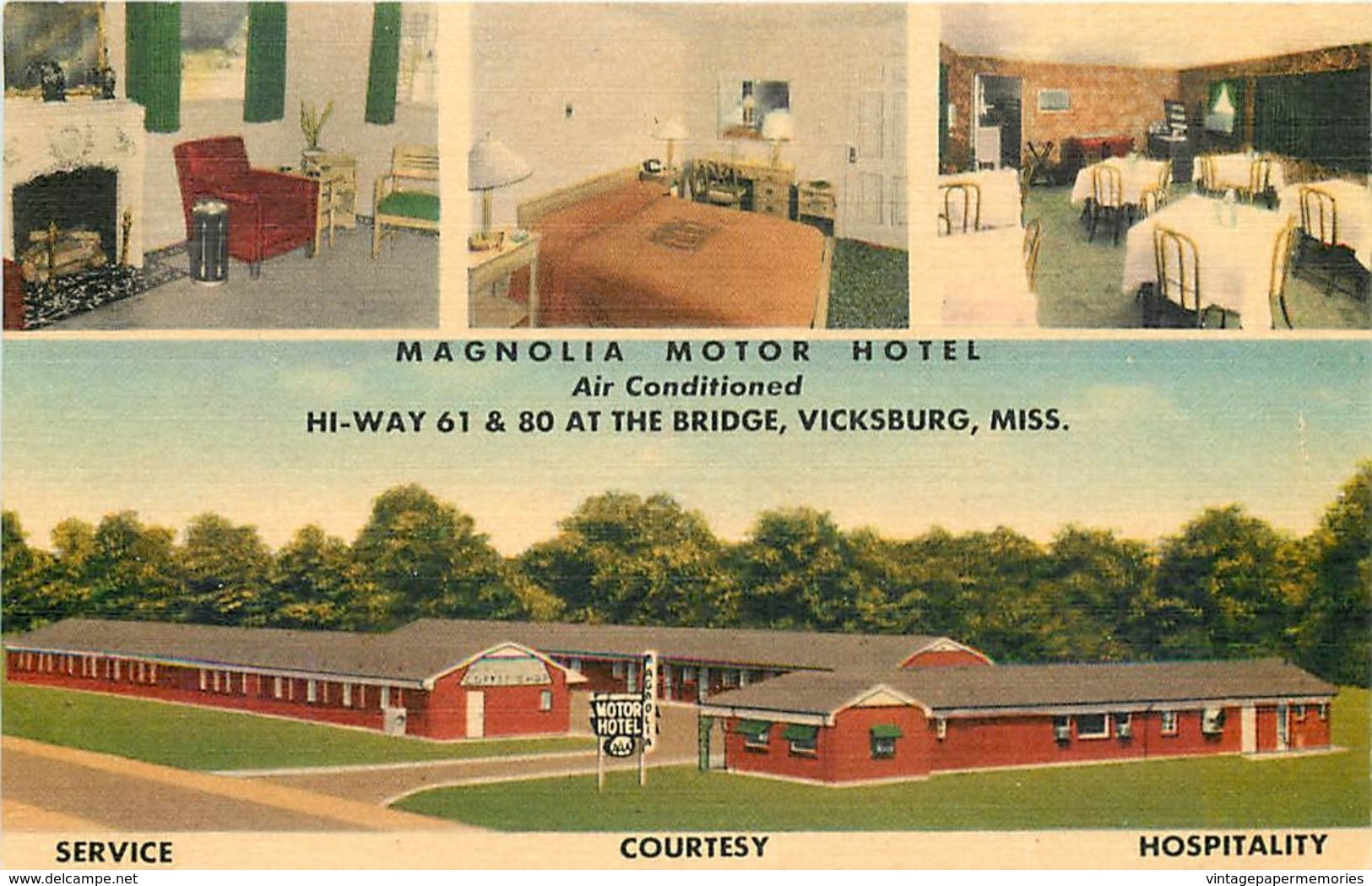 276559-Mississippi, Vicksburg, Magnolia Motor Hotel, MWM No 12,485F - Altri & Non Classificati