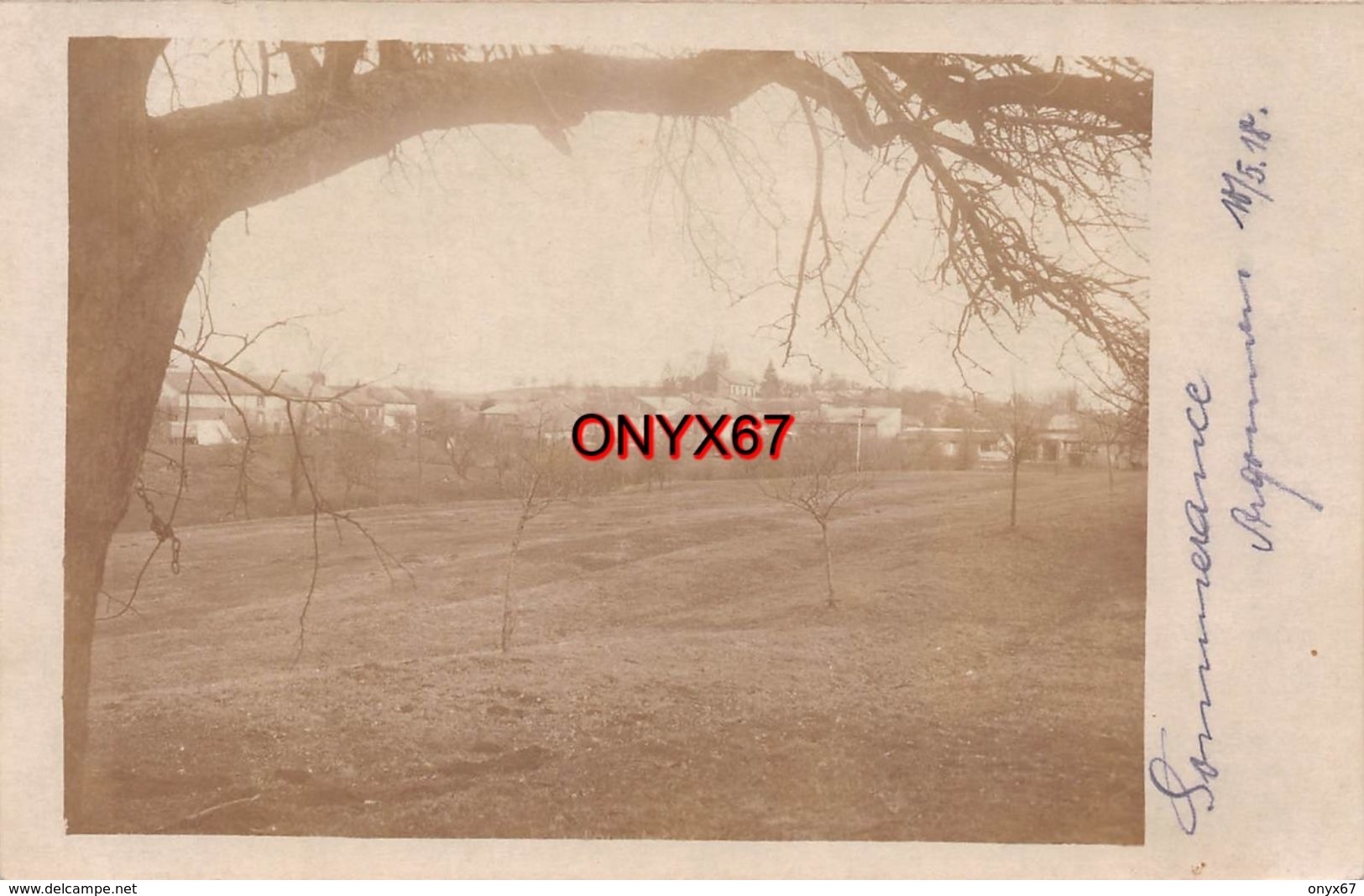 Carte Photo Militaire Allemand SOMMERANCE Près Vouziers  (Ardennes-Argonne-Argonnen) Vue Du Pays  -Guerre-Krieg-14/18 - Autres & Non Classés