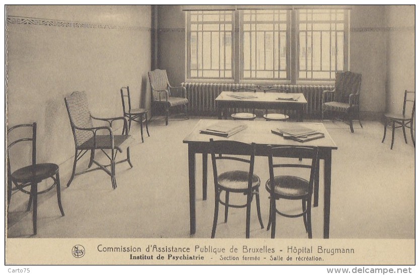 Belgique - Bruxelles - Hôpital Brugmann - Psychiatrie - Section Fermée - Salle De Récréation - Salute, Ospedali