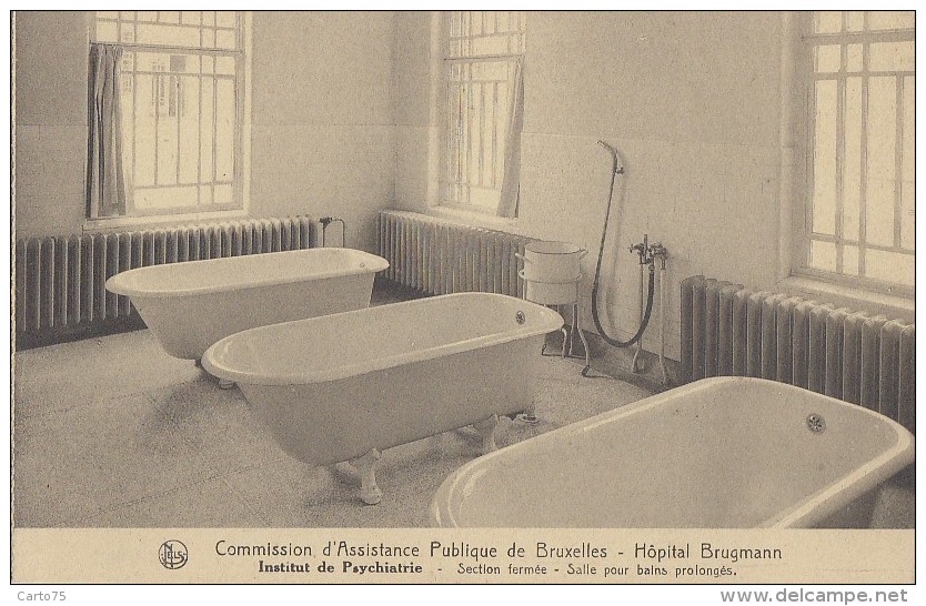 Belgique - Bruxelles - Hôpital Brugmann - Psychiatrie - Section Fermée - Salle De Bains - Gezondheid, Ziekenhuizen