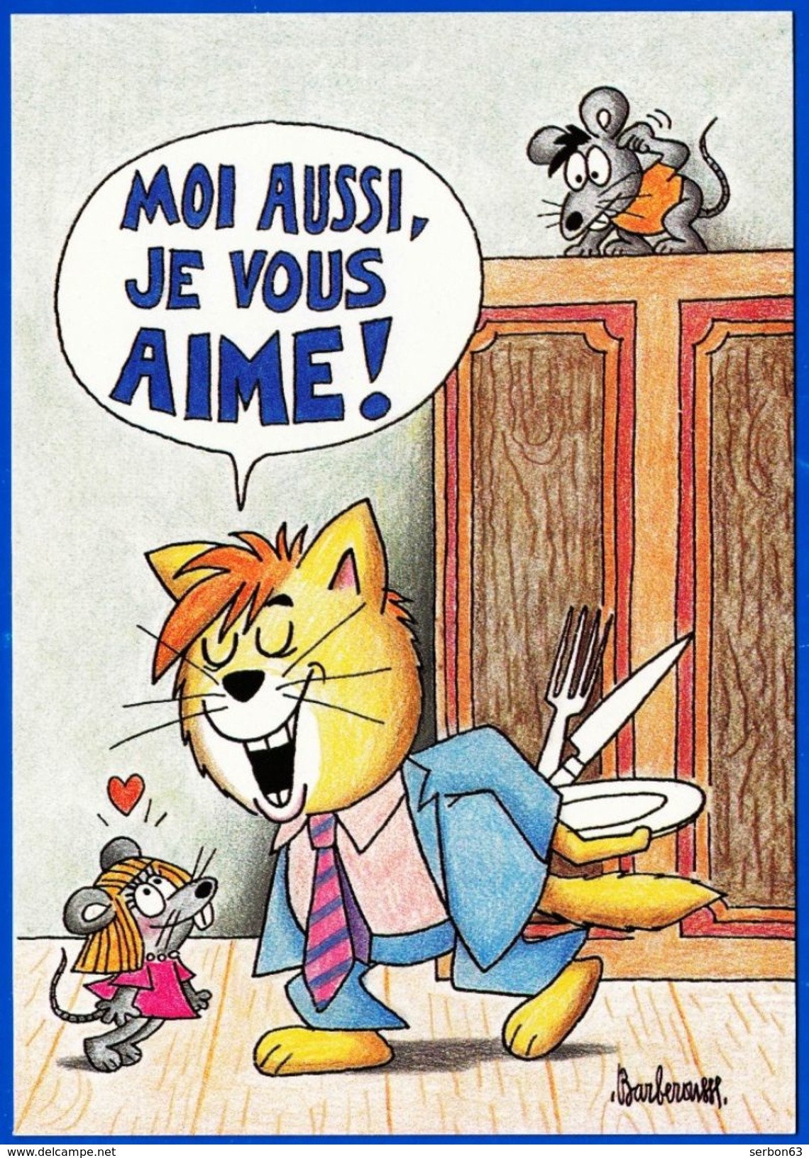 HUMORISTIQUE ILLUSTRATEUR BARBEROUSSE N° 6 UNE VIE DE CHAT EDITIONS DALIX - NOTRE SITE Serbon63 - Barberousse