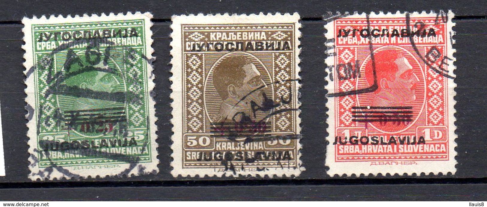YUGOSLAVIA.  AÑO 1933 .  YVERT 252/254 (USED) - Usados