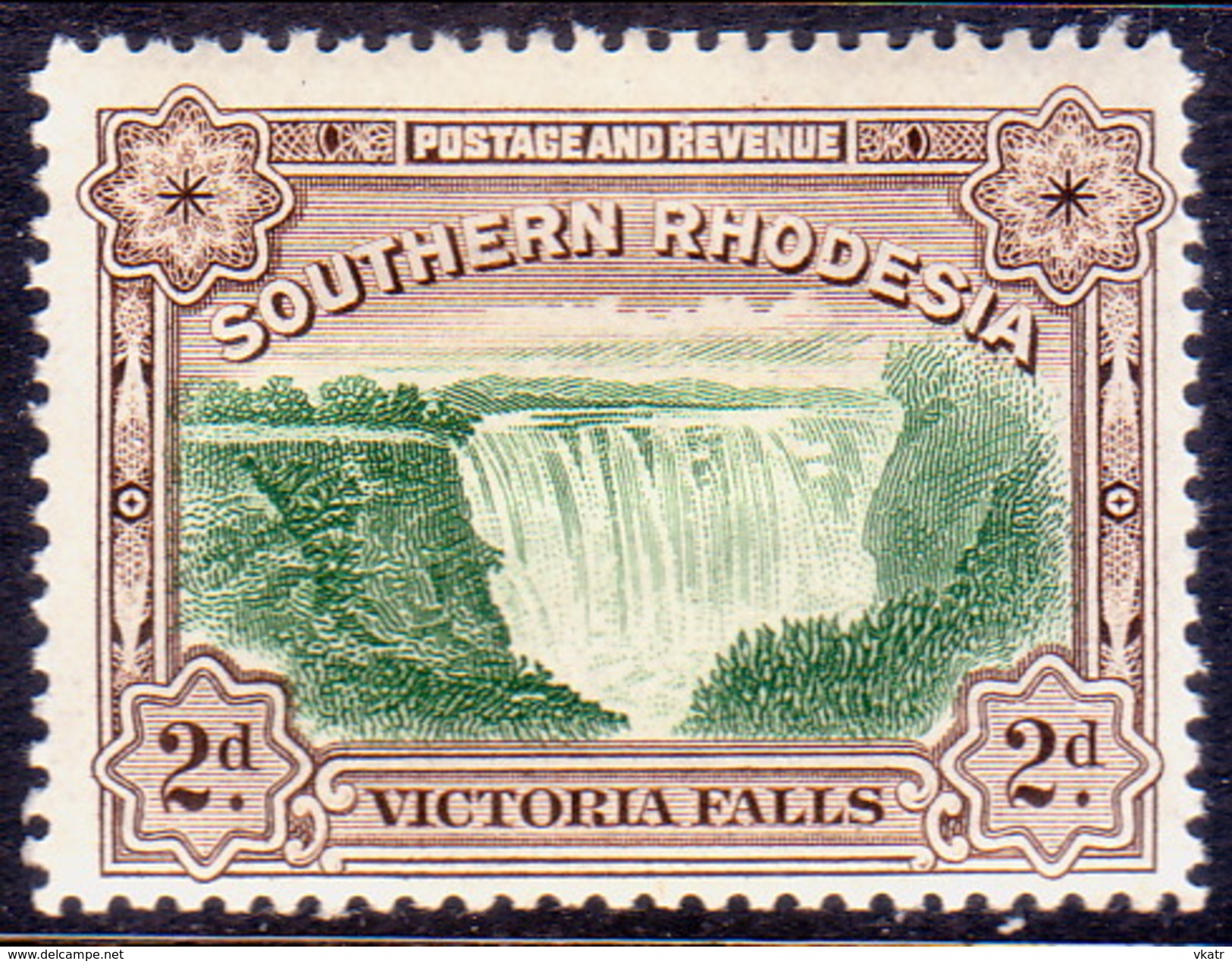 SOUTHERN RHODESIA 1935 SG 35 2d MH POSTAGE AND REVENUE Perf.12½ - Southern Rhodesia (...-1964)