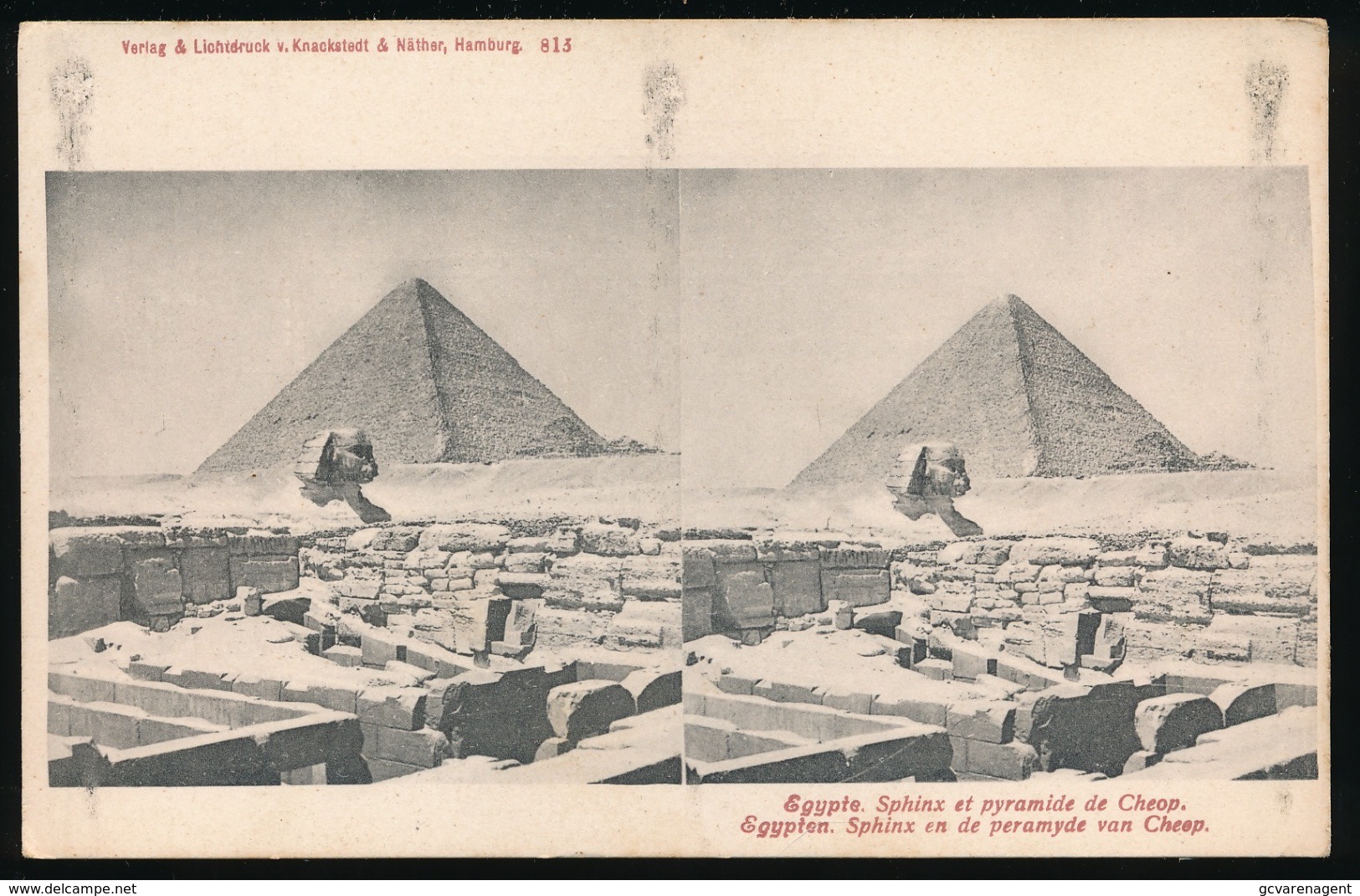 STEREO CARTE - SPHINX ET PYRAMIDE DE CHEOP - Other & Unclassified