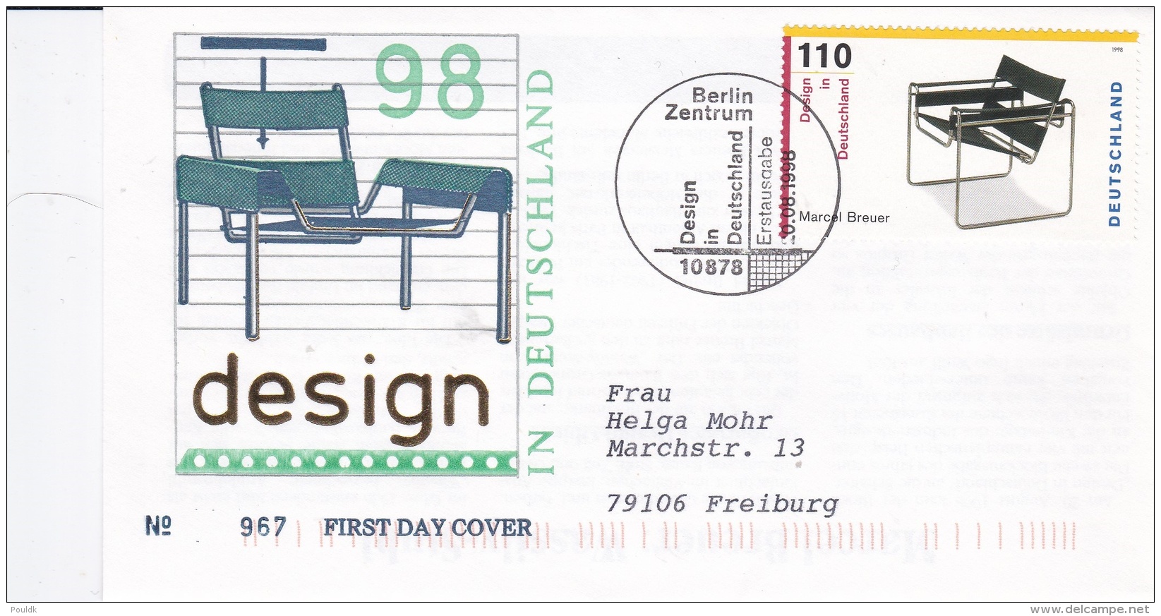 Germany FDC   1998  Design In Deutschland (DD14-19) - Other & Unclassified