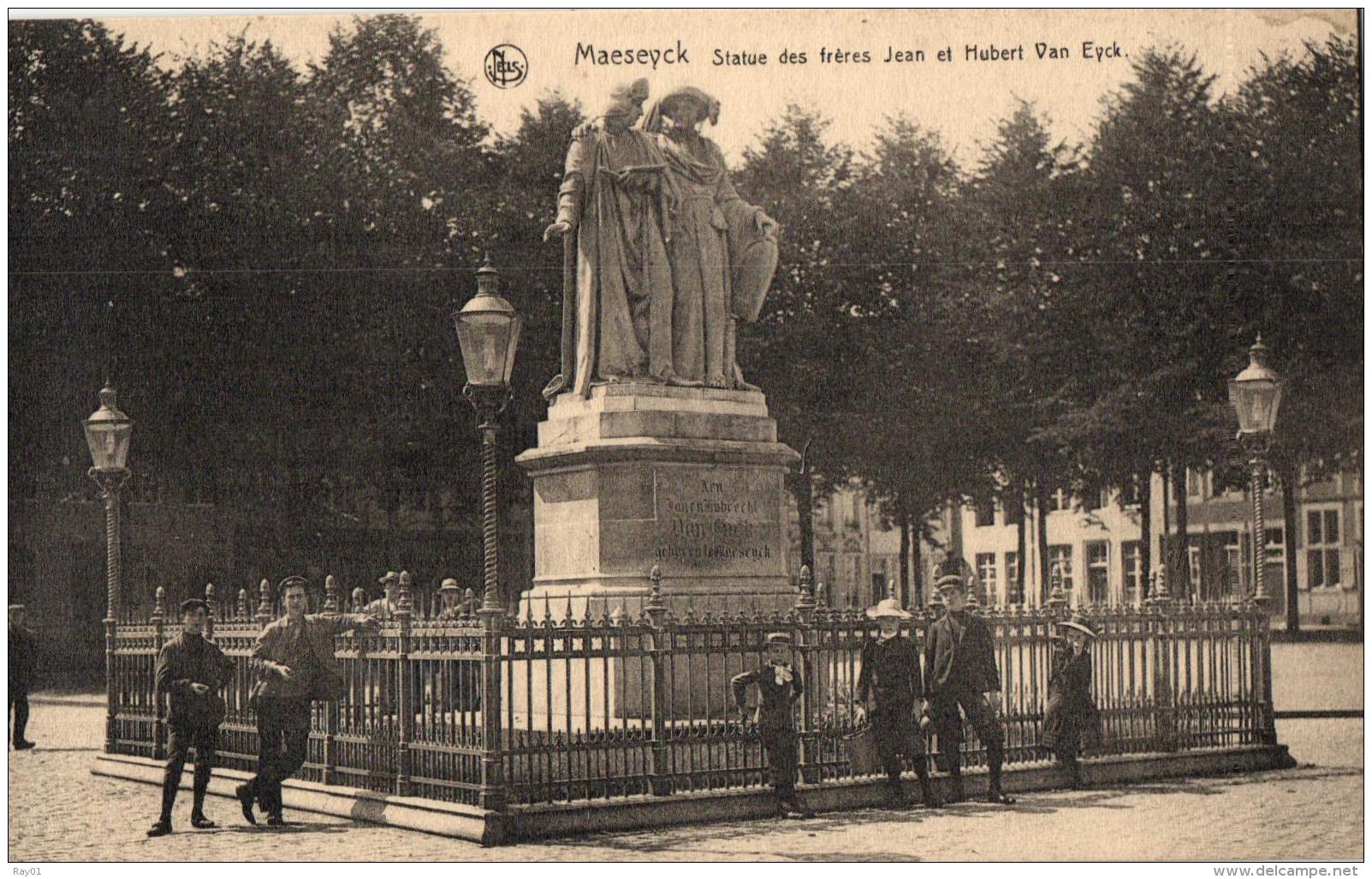 BELGIQUE - LIMBOURG - MAASEIK - MAESEYCK - Statue Des Frères Jean Et Hubert Van Eyck. - Maaseik