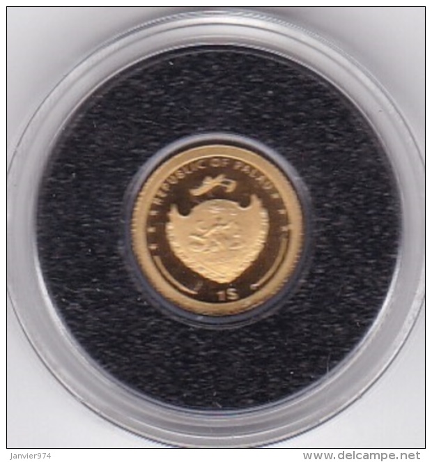 Palau . 1 Dollar 2007 Gold , OR. John F. Kennedy - Palau