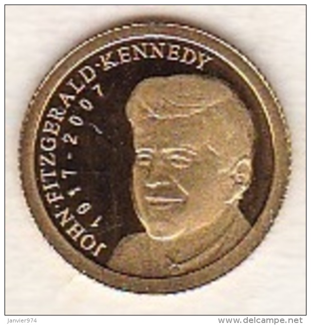 Palau . 1 Dollar 2007 Gold , OR. John F. Kennedy - Palau