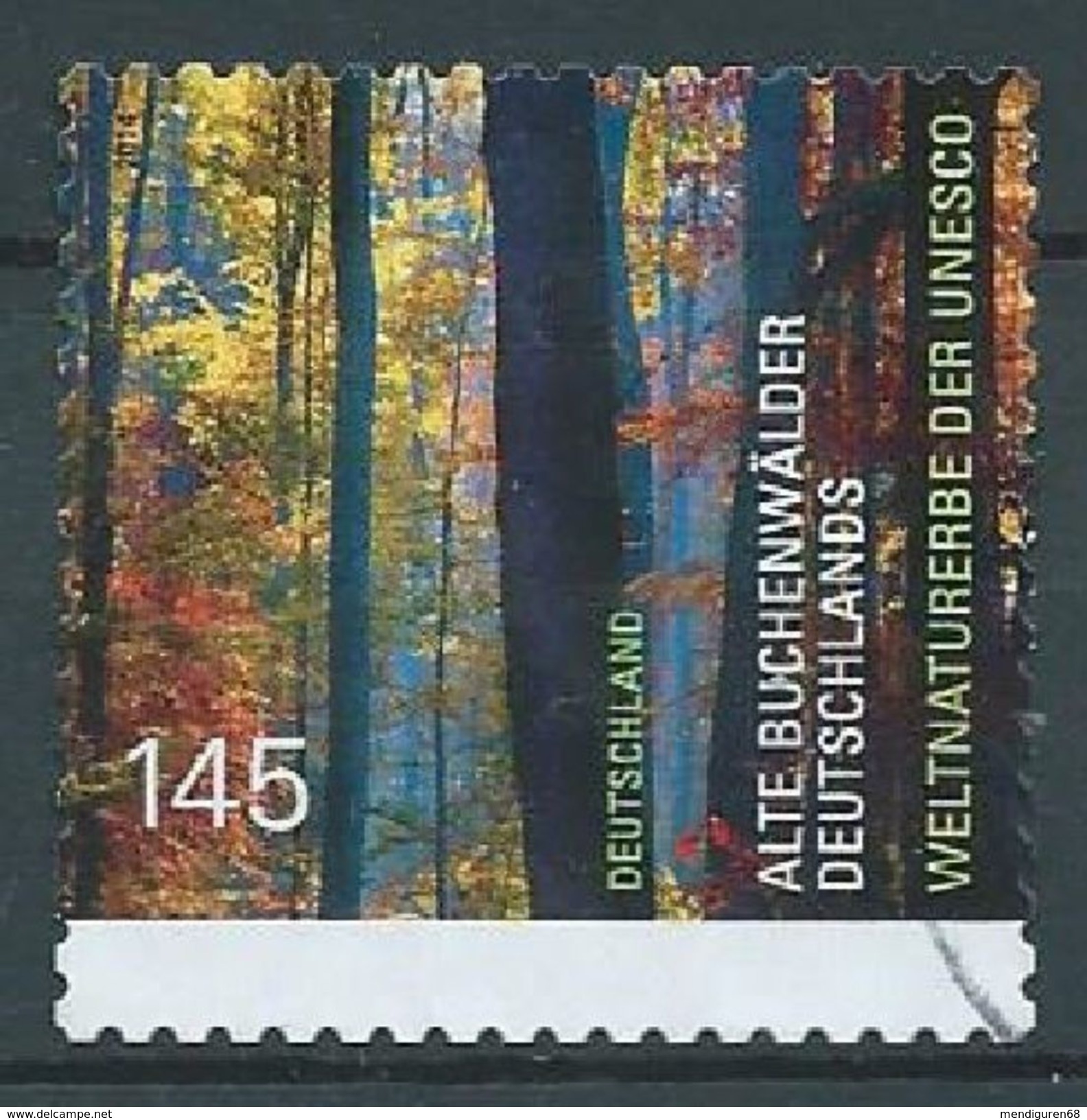 GERMANY DEUCHLAND DEUTSCHLAND BUND 2014  Germany's Old Beech Forrest S/A MI 3087 YV 2870A SC 2767A SG  3923a - Used Stamps