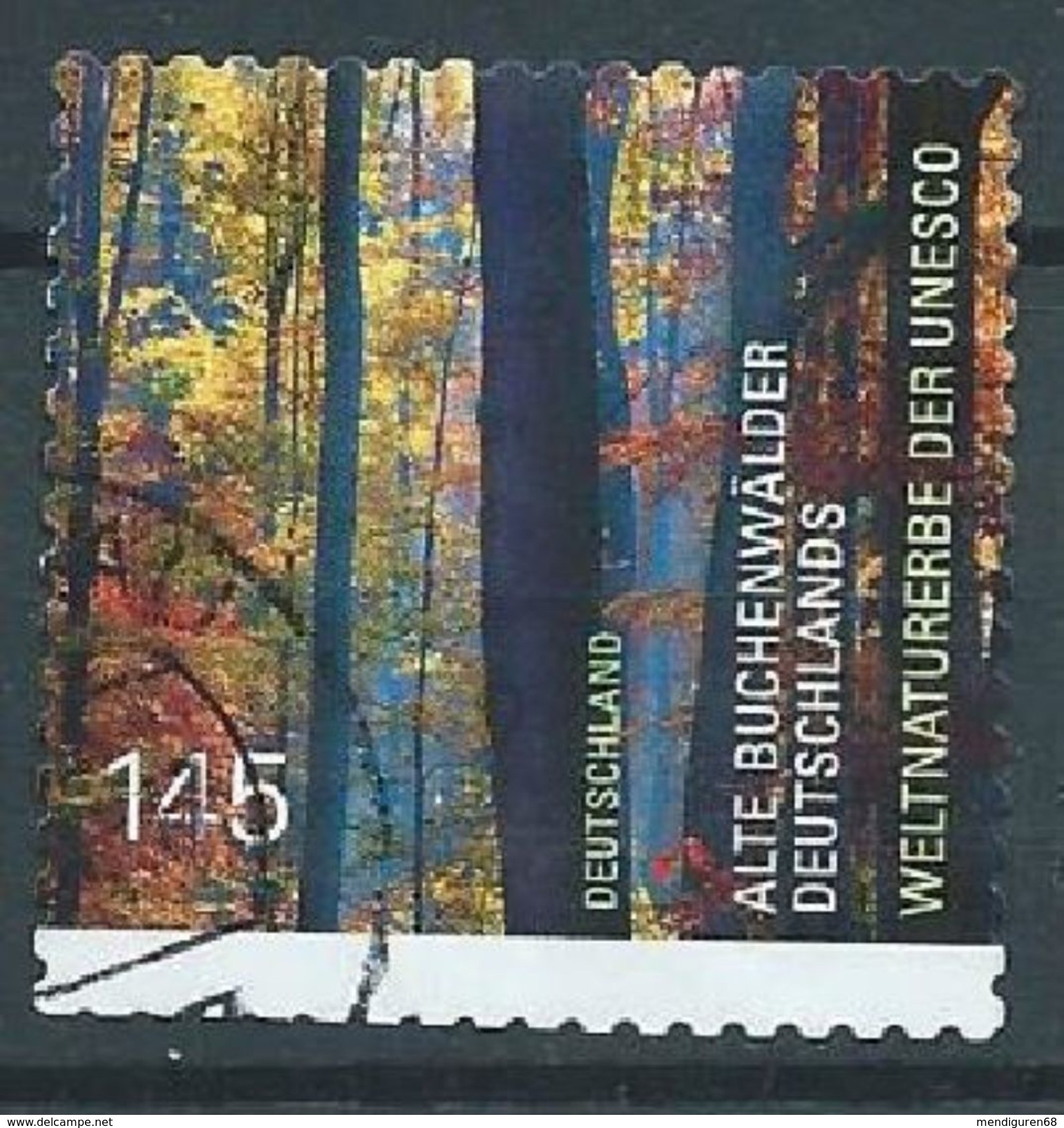 GERMANY DEUCHLAND DEUTSCHLAND BUND 2014  Germany's Old Beech Forrest S/A MI 3087 YV 2870A SC 2767A SG  3923a - Used Stamps