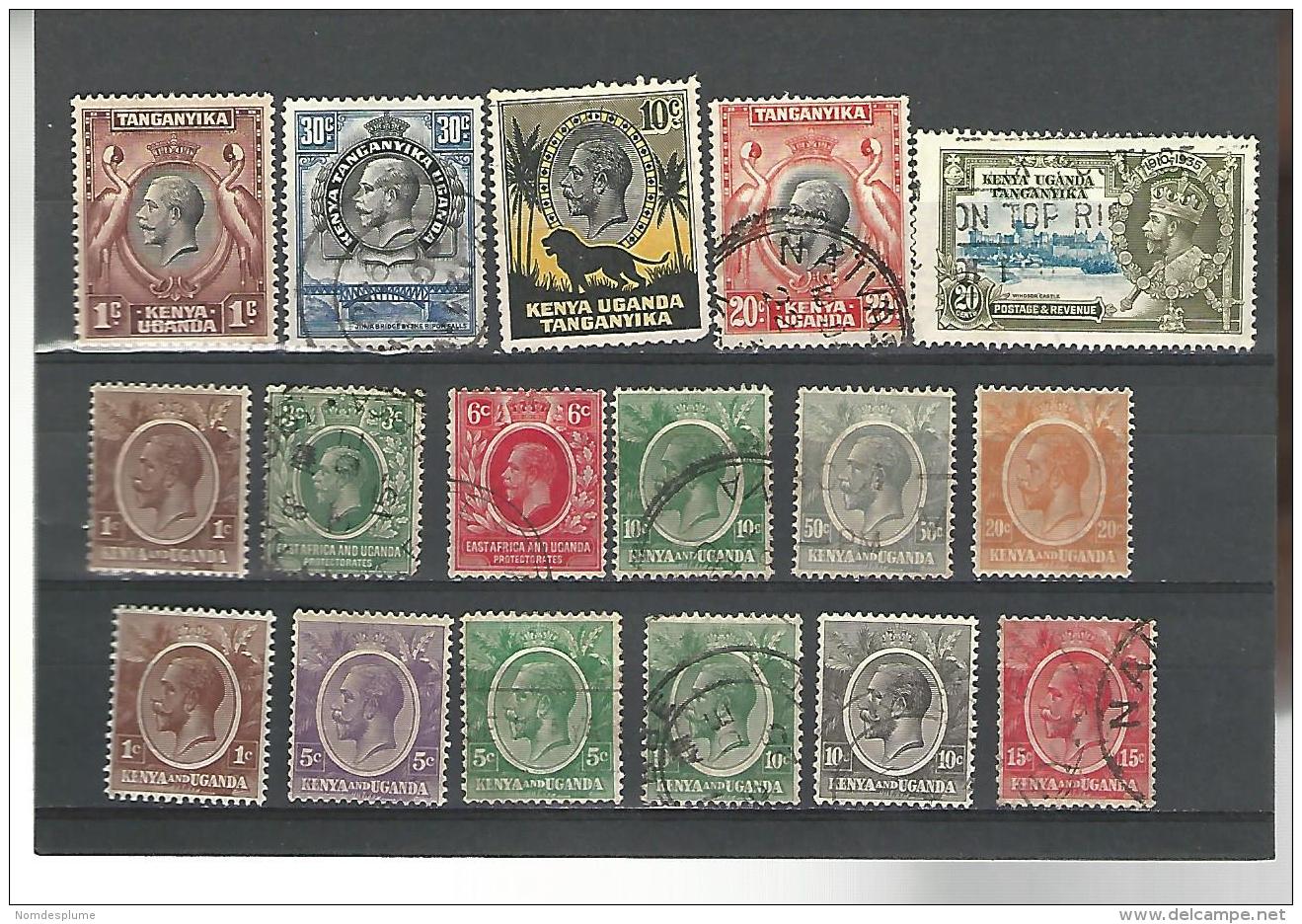 53728 ) Tanganyika Kenya Uganda  Collection King - Kenya, Ouganda & Tanganyika