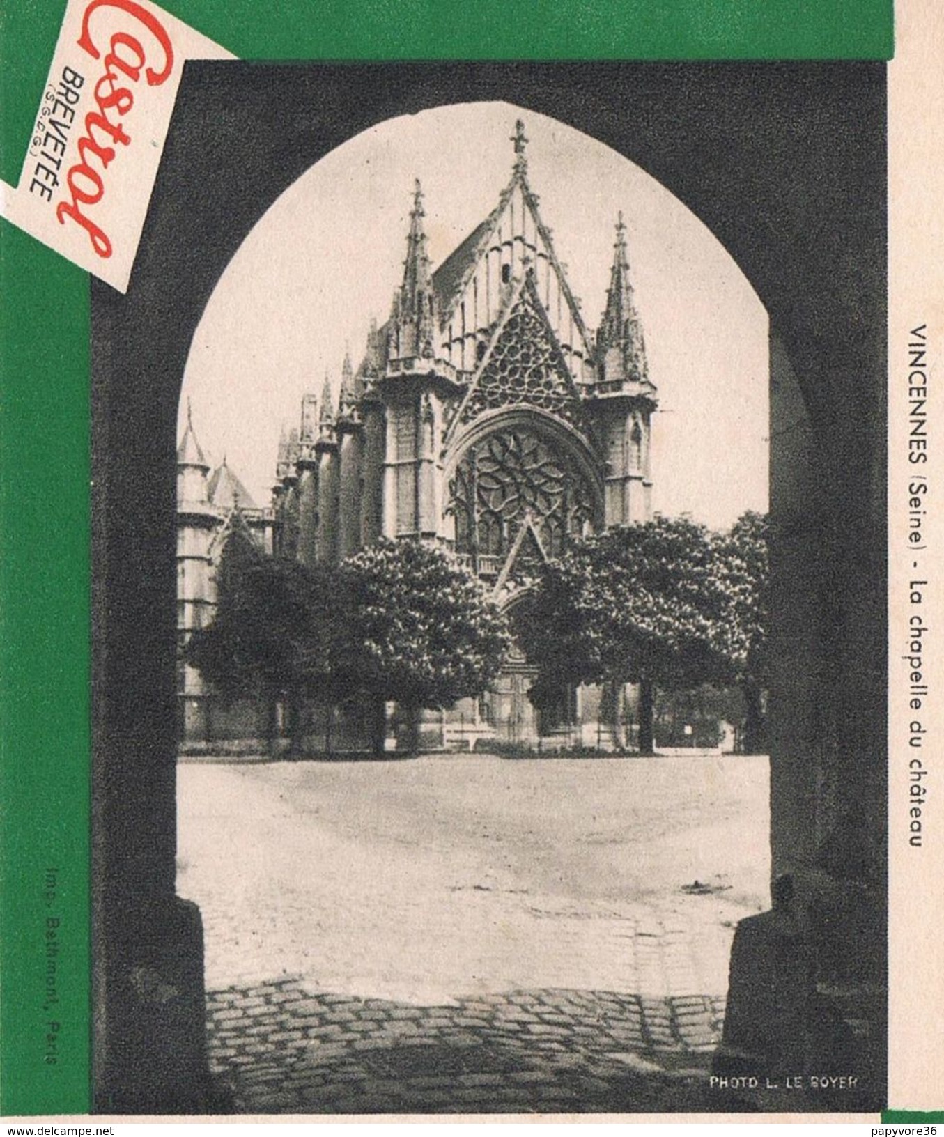 ANCIEN BUVARD " HUILES CASTROL" - Vincennes - La Chapelle Du Château (Seine) - Hydrocarbures