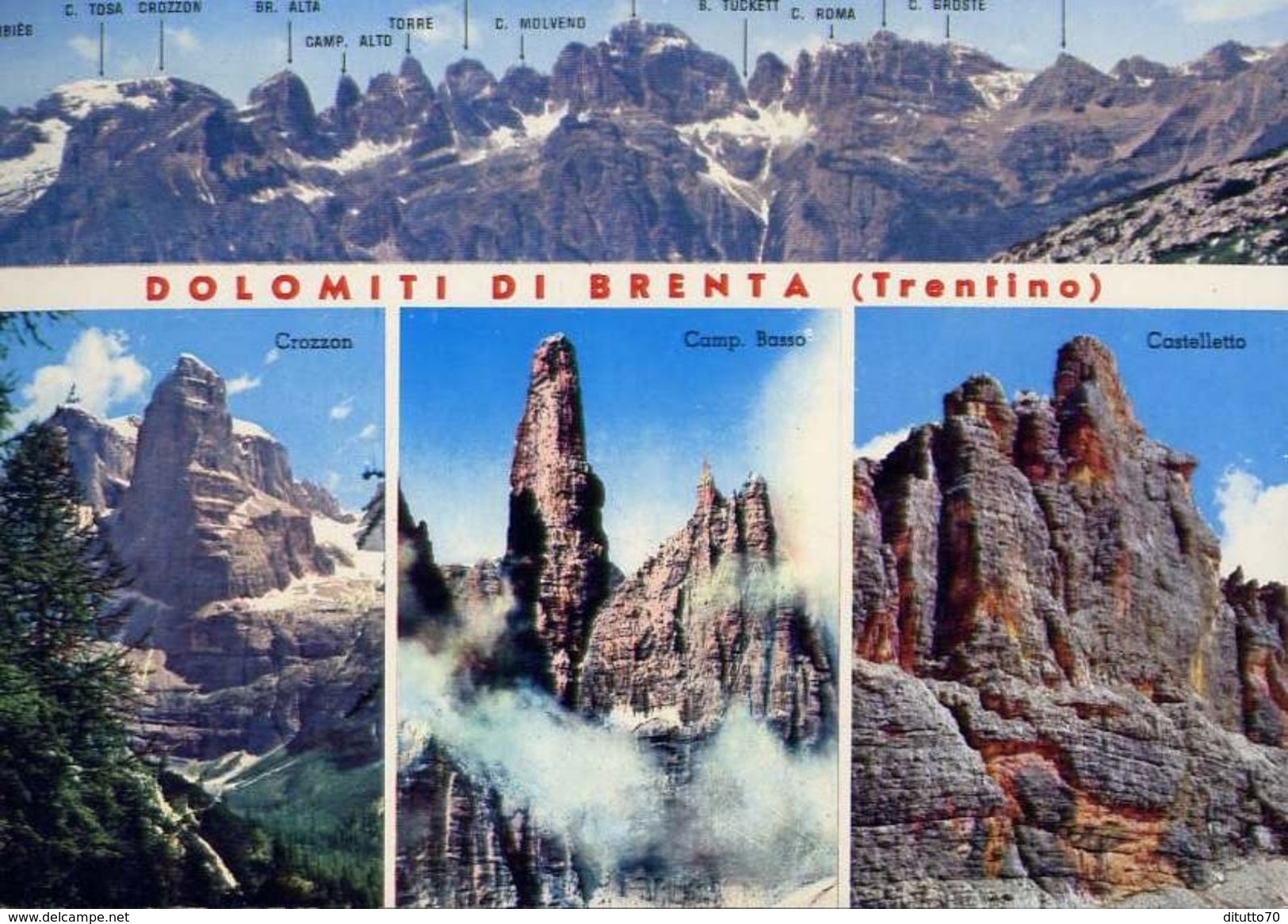 Dolomiti Di Brenta - Trento - 2202 - Formato Grande Viaggiata – E 3 - Trento