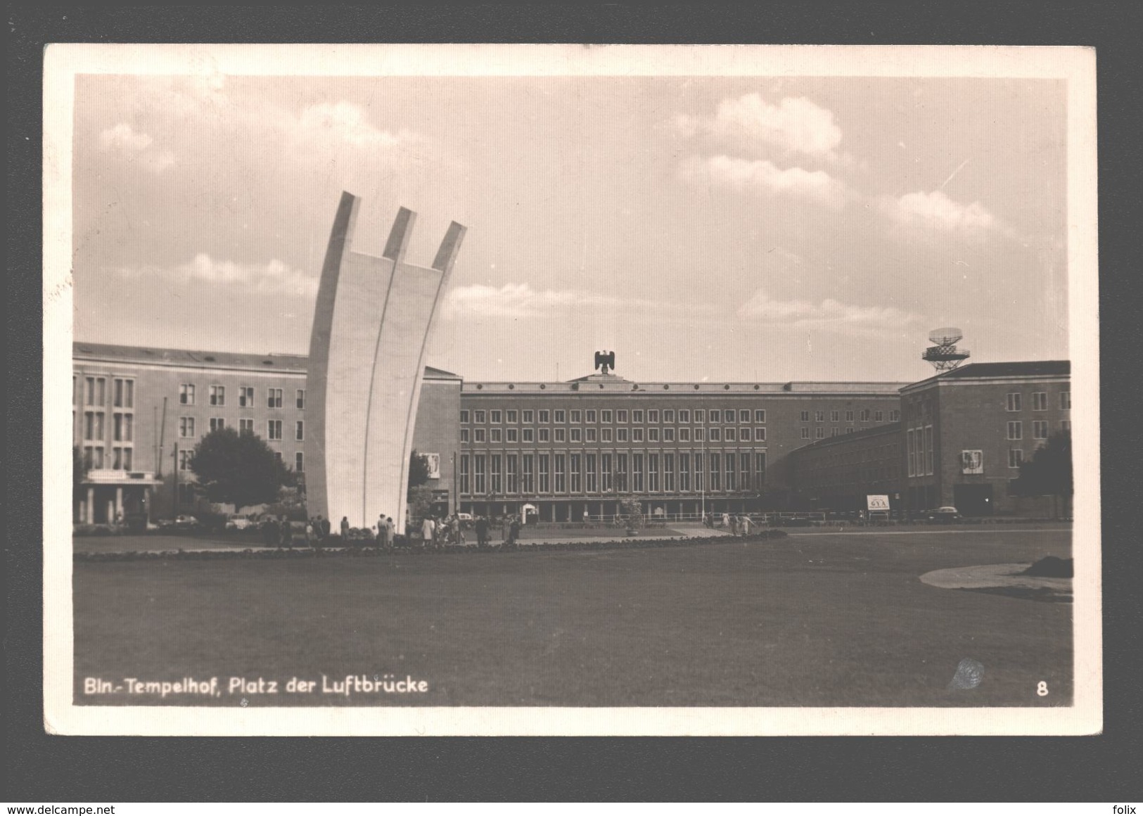 Berlin - Tempelhof, Platz Der Luftbrücke - 1954 - Originalfoto Verlag Rudolf Pracht, Berlin W35 - Tempelhof