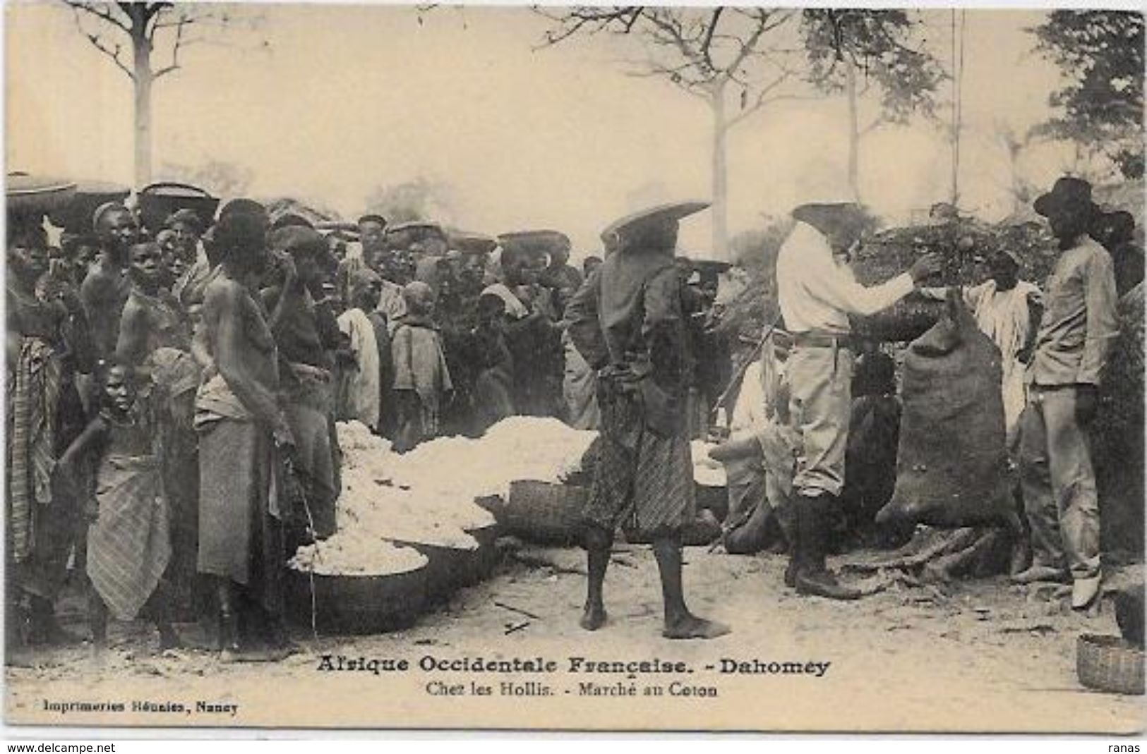 CPA Dahomey Afrique Noire Type Ethnic Métier Marché  Non Circulé - Dahomey
