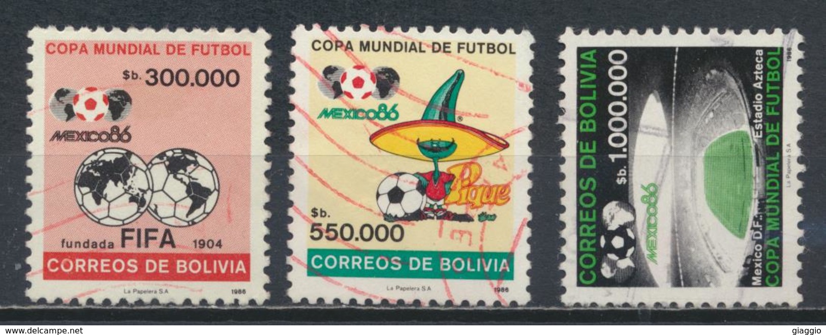 °°° BOLIVIA - Y&T N°667/69 - 1986 °°° - Bolivia