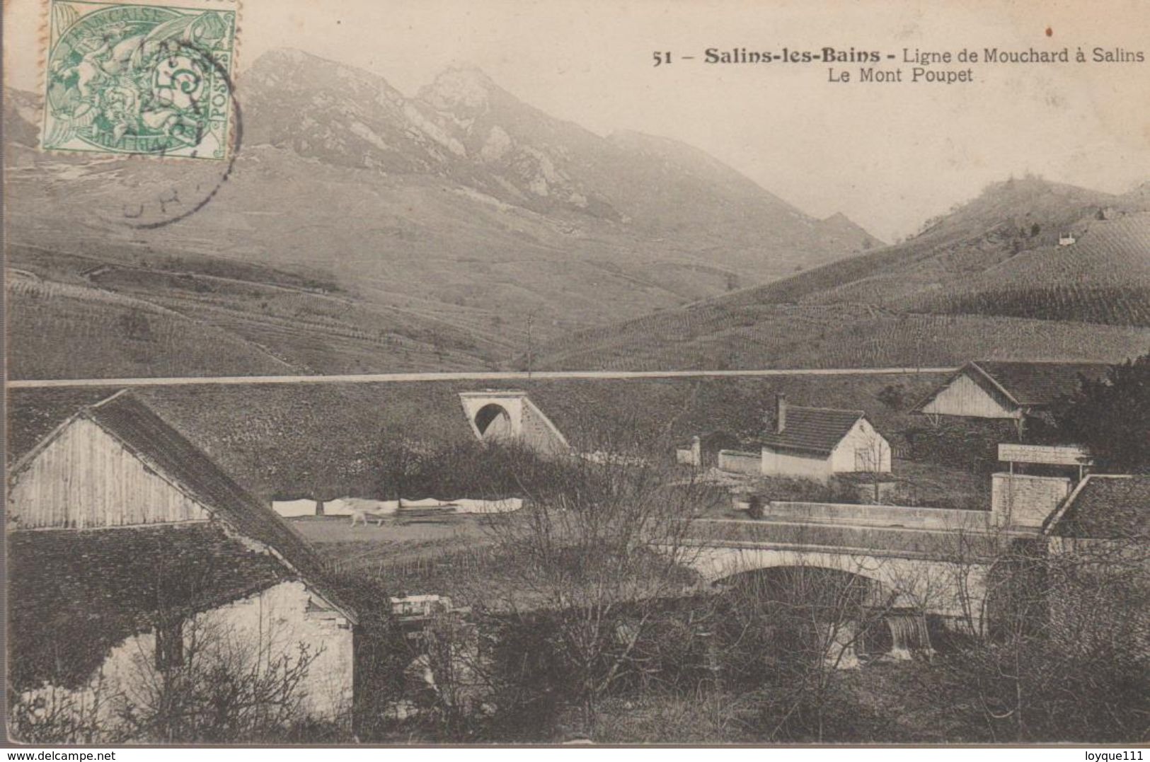 Salins Les Bains- Ligne De Mouchard A Salins, Le Mont Poupet - Other & Unclassified