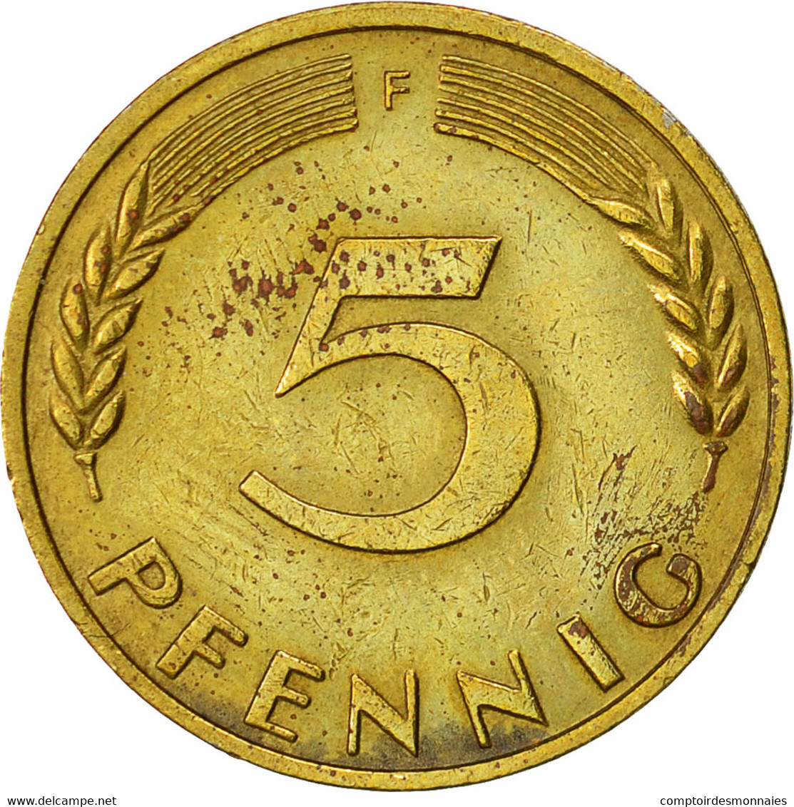 Monnaie, République Fédérale Allemande, 5 Pfennig, 1970, Stuttgart, TTB - 5 Pfennig
