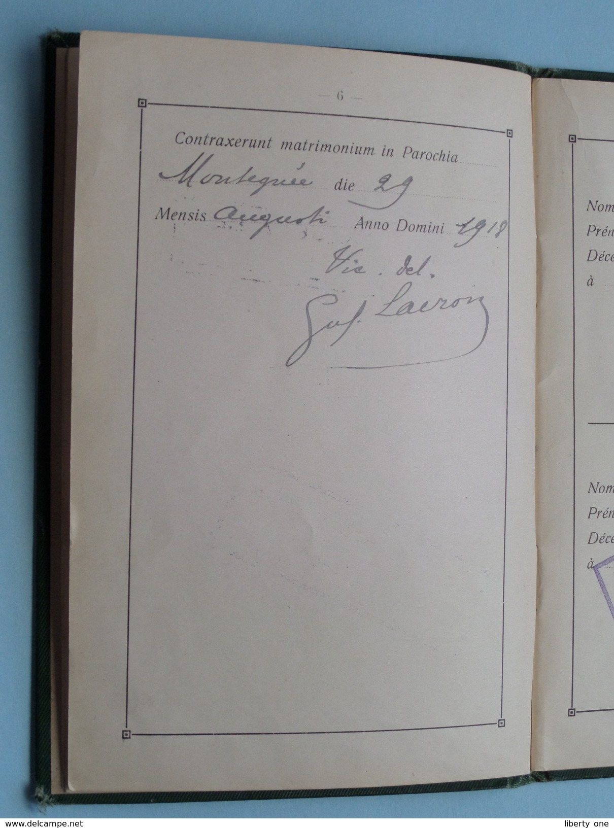 PHILLIPS Léon 6/2/1899 Jemeppe / Dabée Lea (Detrixhe) Commune Montegnée (Liège) Vol 8 / Fol 50 De 1918 ( Voir Photo ) !! - Non Classés