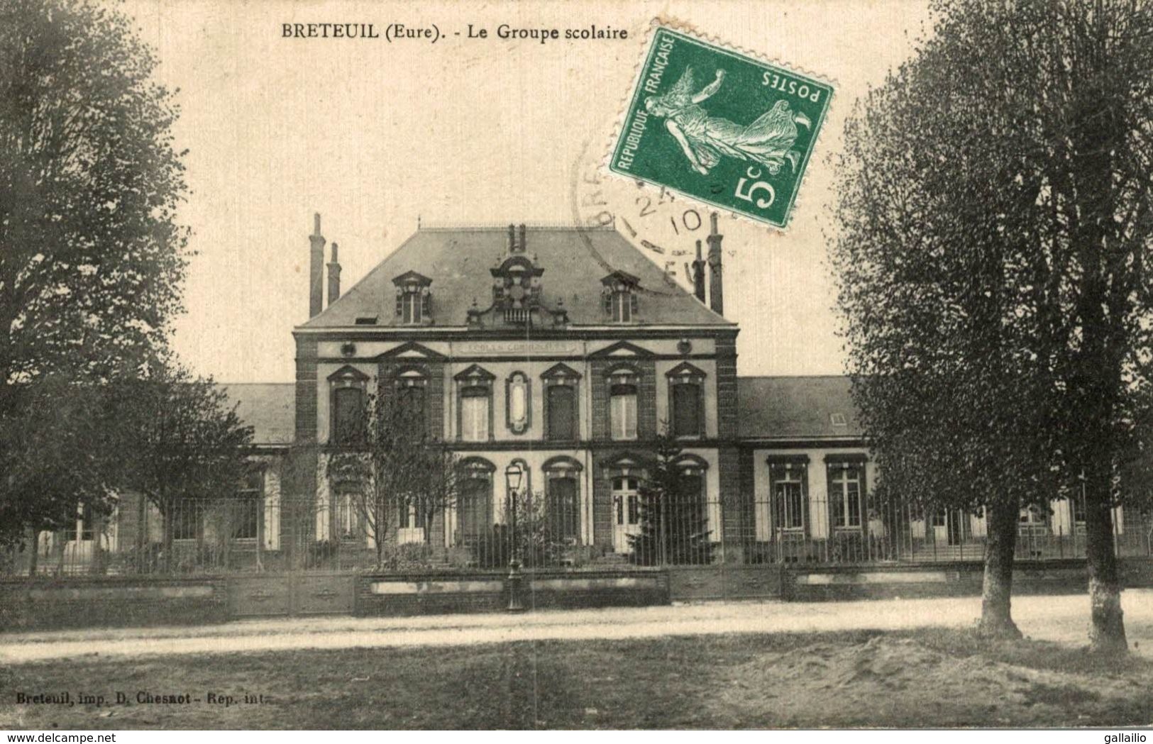 BRETEUIL LE GROUPE SCOLAIRE - Dangu