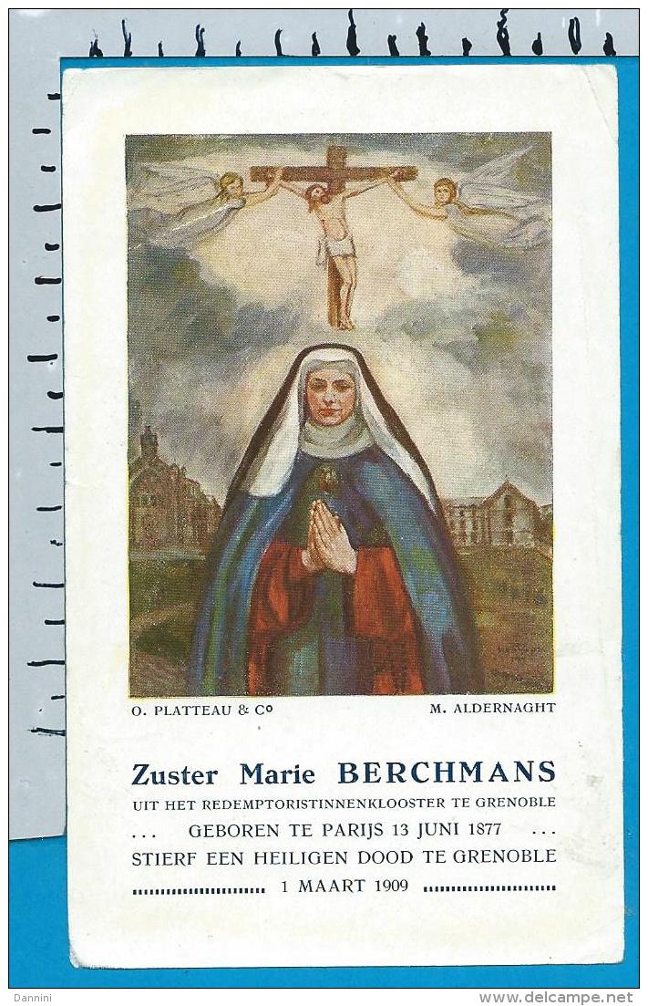 Holycard     Zr. Mrie    Berchmans   Paris   Grenoble - Devotion Images