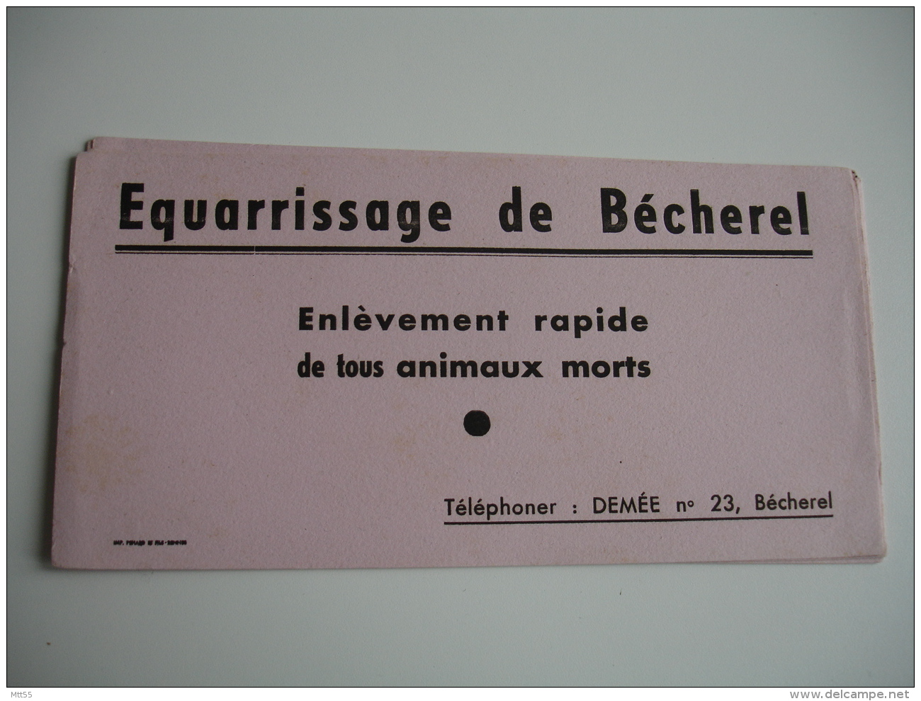 Lot De 4 Equarissage Becherel Memee N 23pharmacie Buvard - B