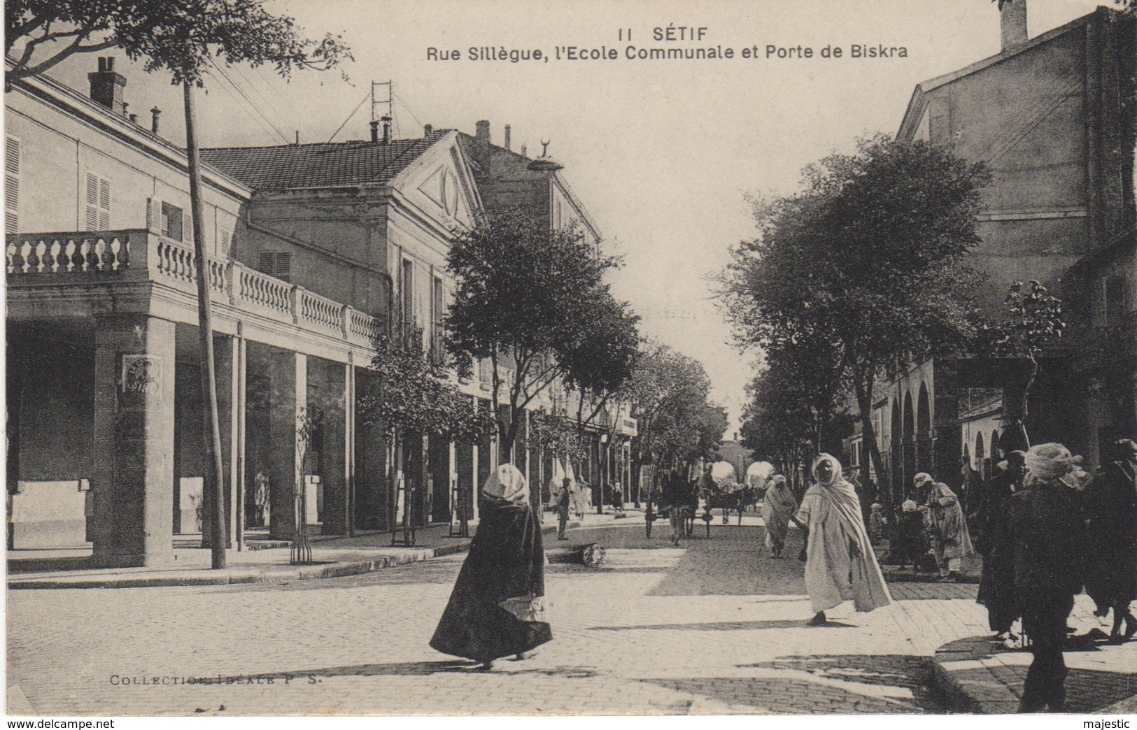 ALGERIE- SETIF - RUE SILLÈGUE -L' ÉCOLE - Sétif