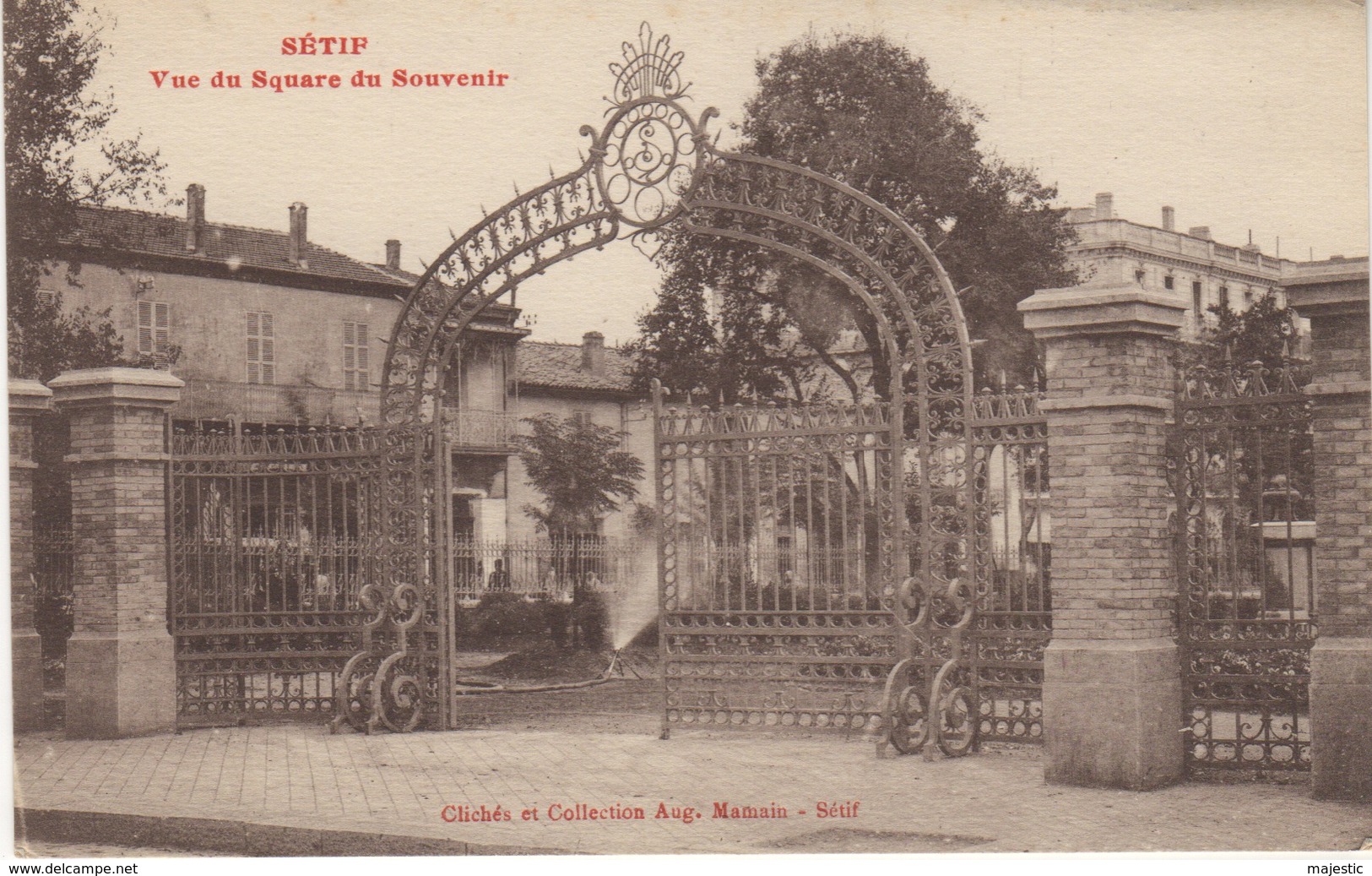 ALGERIE- SETIF - VUE DU SQUARE DU SOUVENIR - Sétif