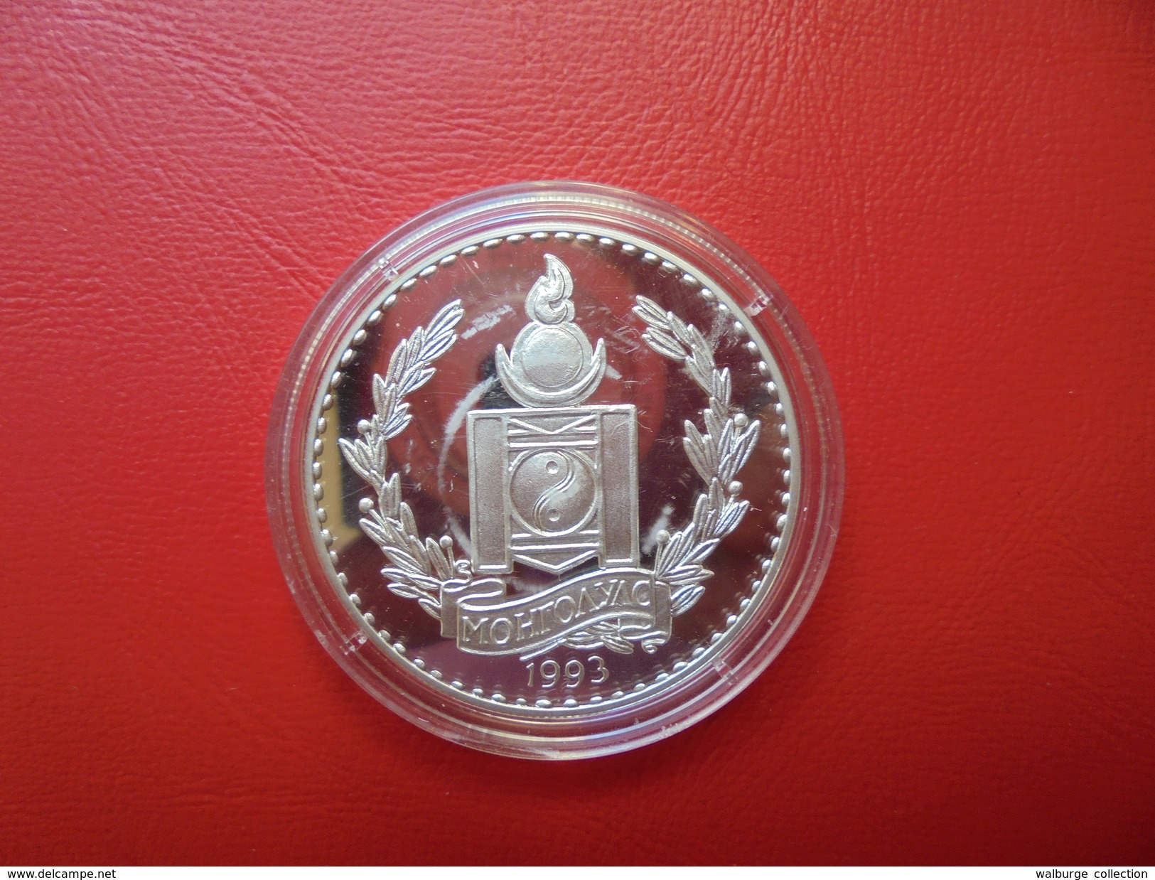 MONGOLIE 250 TUGRIK  ARGENT 1993 QUALITE "PROOF" - Mongolei