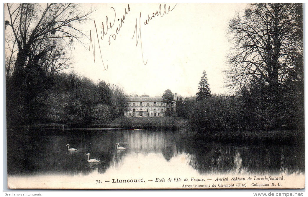 60 LIANCOURT - école De L'ile De France, Ancien Château - Liancourt