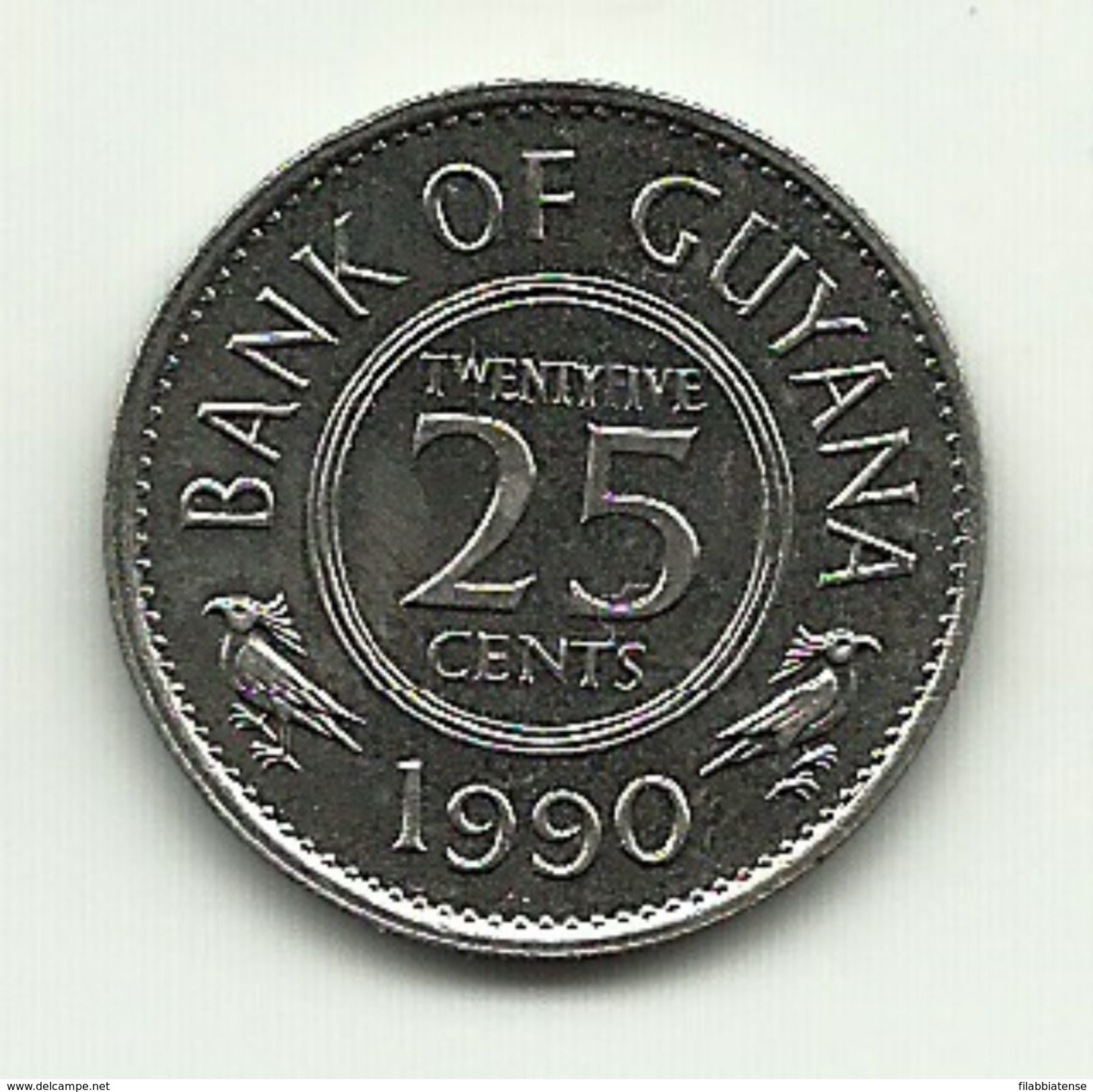 1990 - Guyana 25 Cents, - Guyana