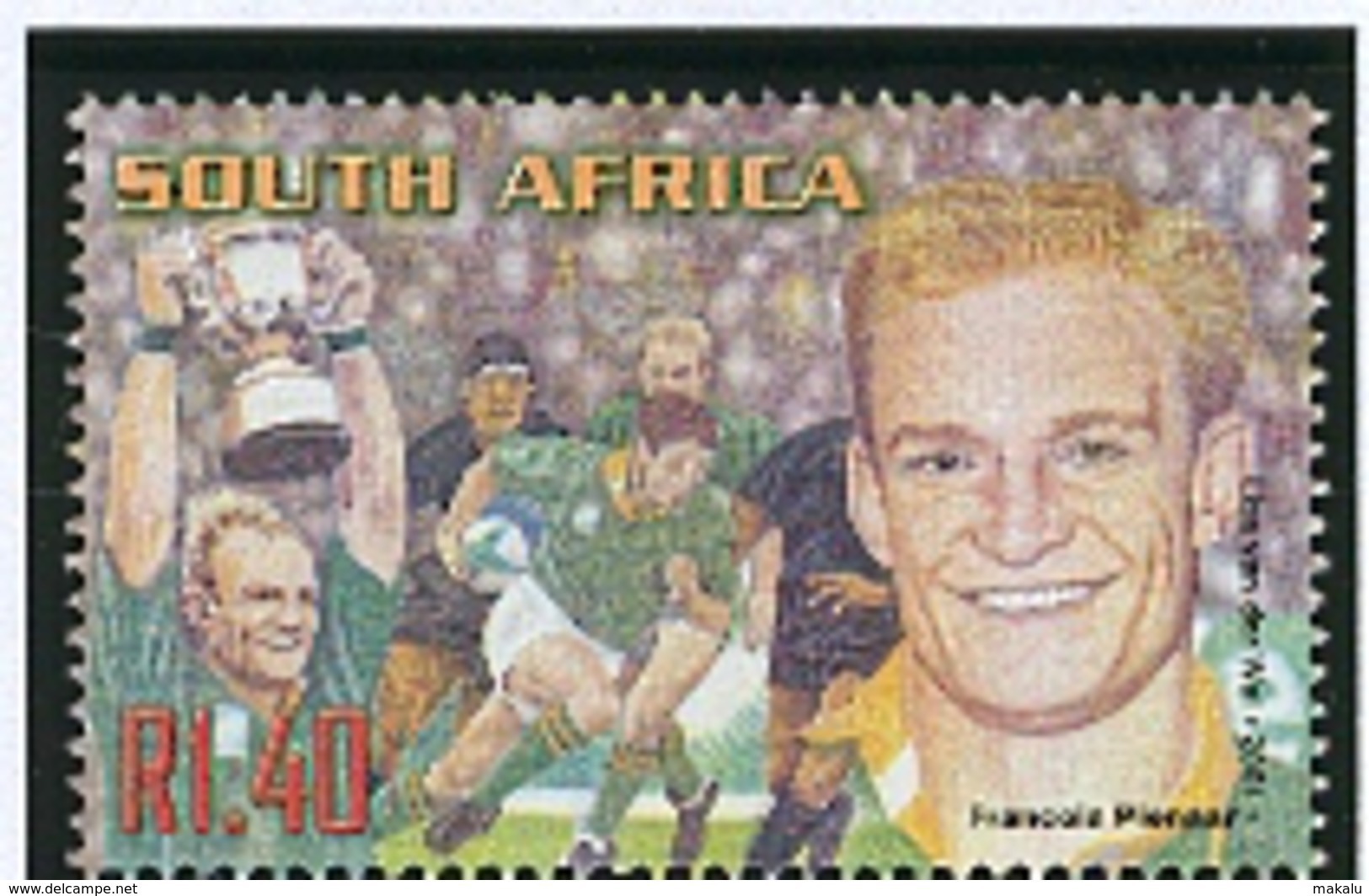 Rugby Afrique Du Sud Francois Pienaar Capitaine De L'équipe Victorieuse En 1995 - Rugby